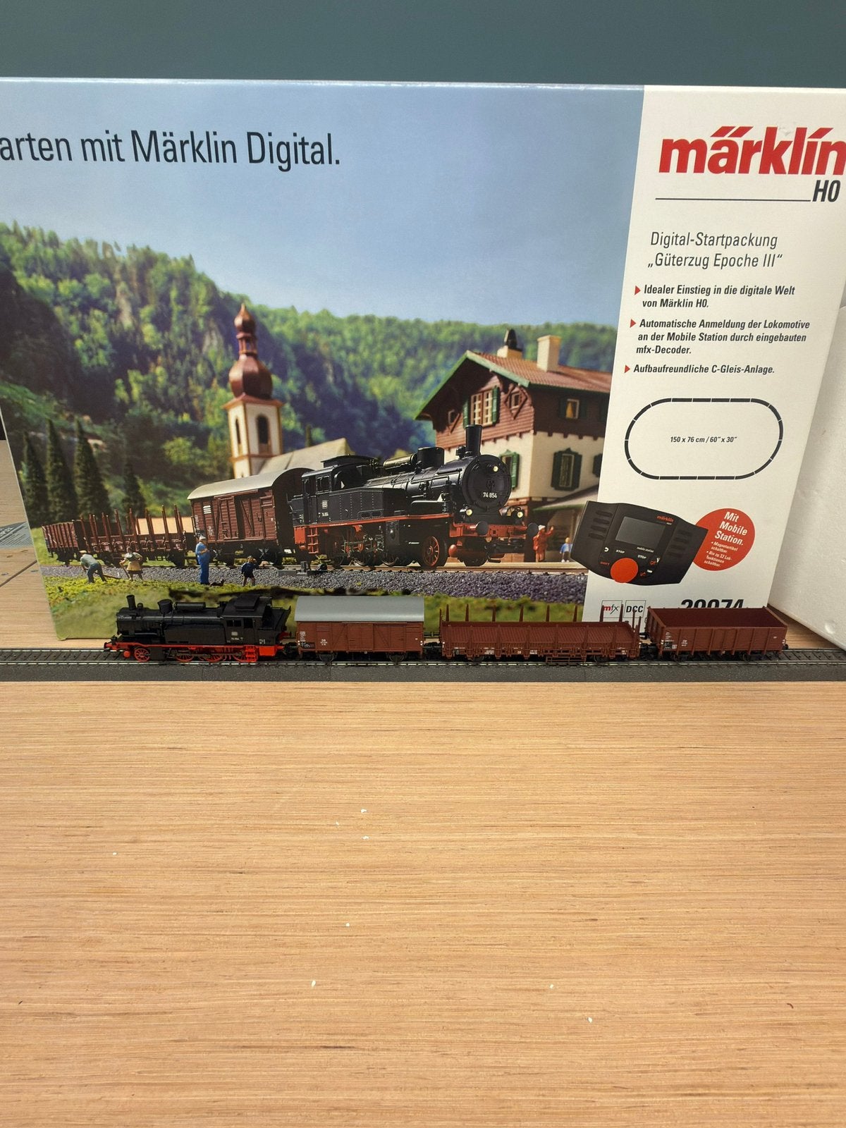 Marklin loc en wagons uit startset 29074, Hobby en Vrije tijd, Wisselstroom, Treinset, Ophalen of Verzenden, Zo goed als nieuw