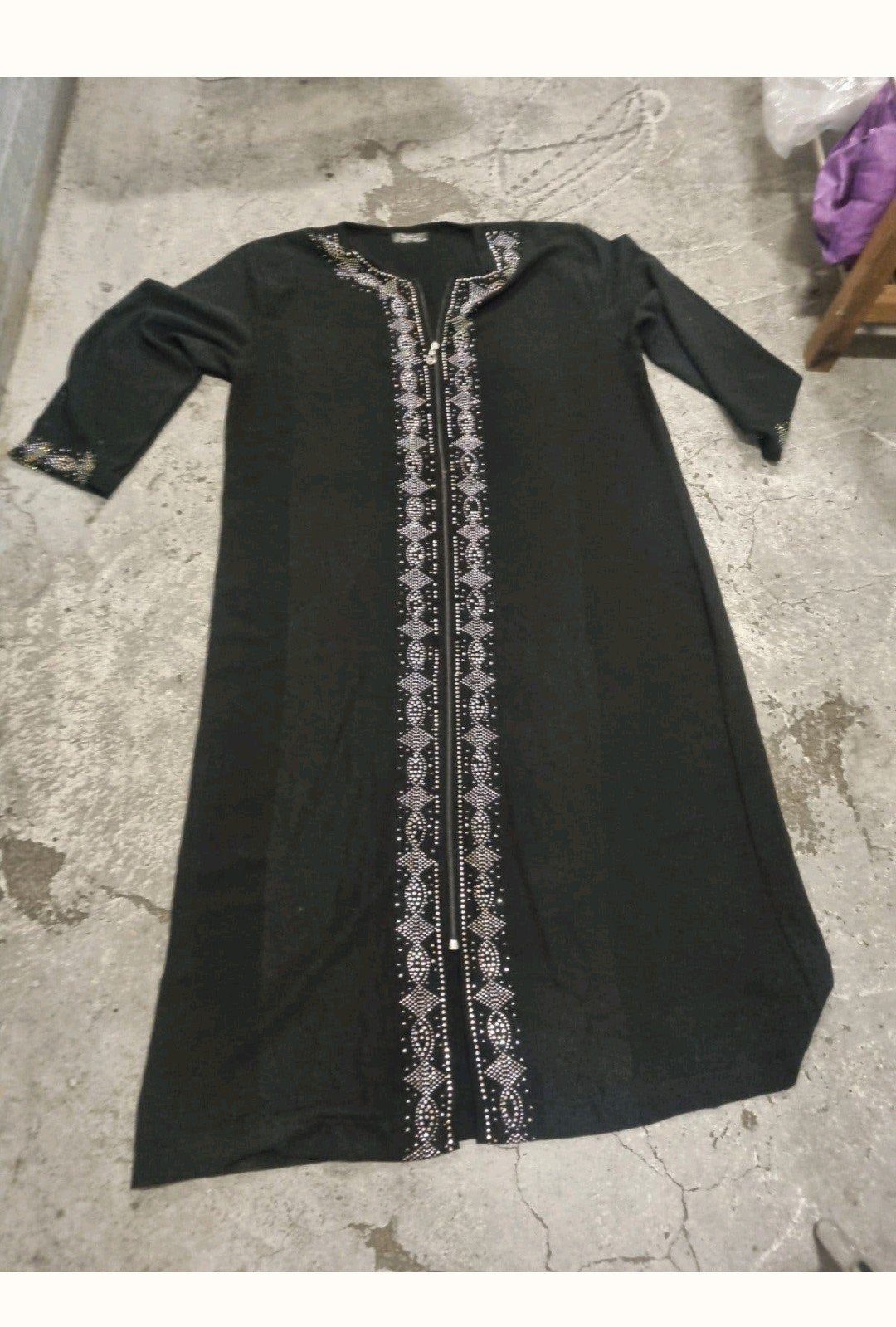 elegante zwarte abaya XXL, Ophalen of Verzenden, Zo goed als nieuw, Zwart, Overige typen