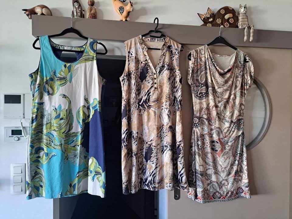 Atmos Fashion, 3x jurk mt 46/48, Belgische mode, Kleding | Dames, Meerkleurig, Maat 46/48 (XL) of groter, Ophalen of Verzenden