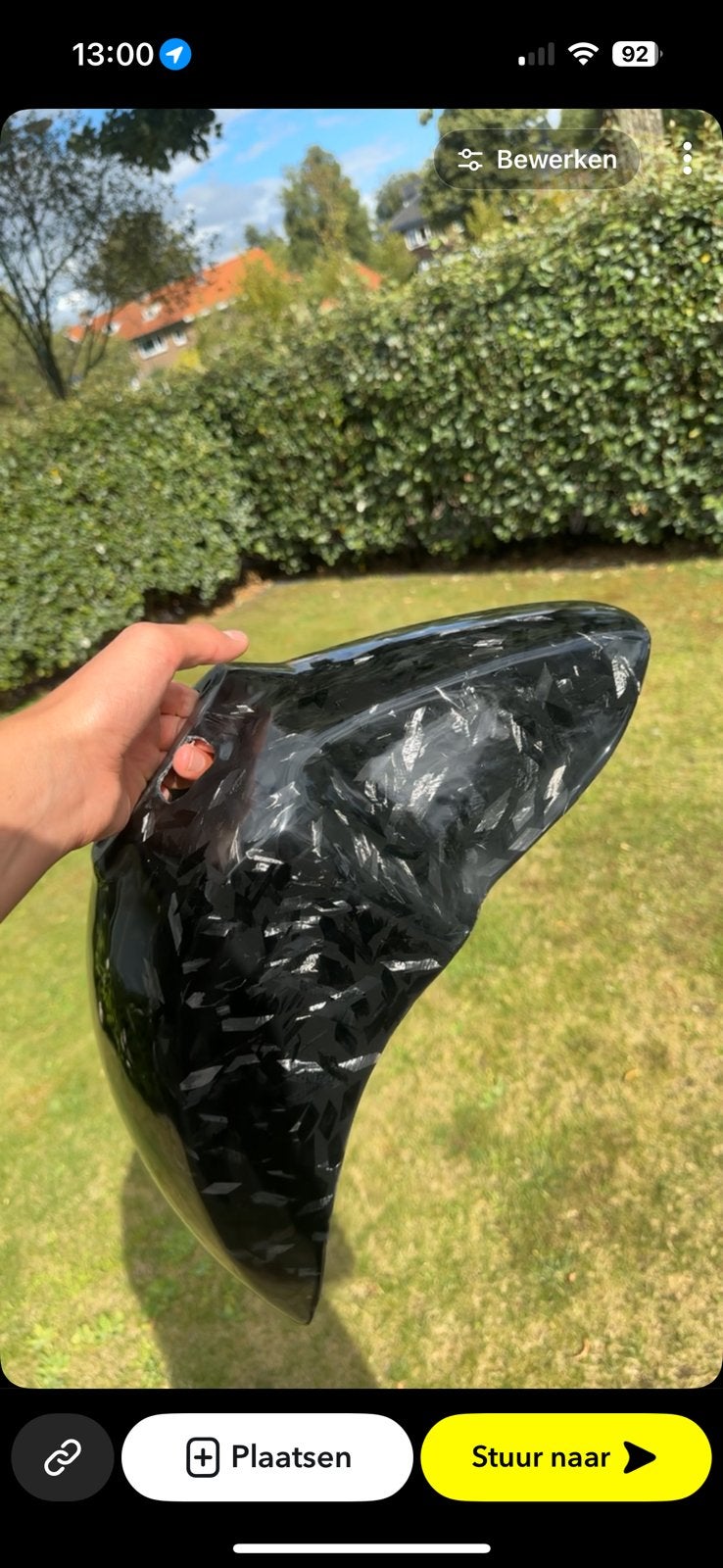 Carbon spatbord vespa sprint GLOEDNIEUW, Ophalen of Verzenden