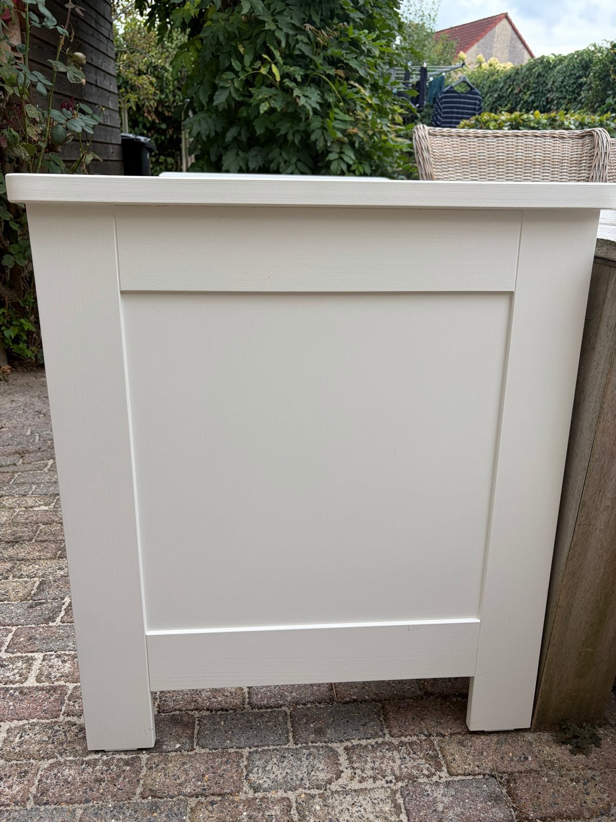 Wit houten ledikant met spijlen Coming Kids, Ophalen, Wit, 190 cm of minder, Zo goed als nieuw