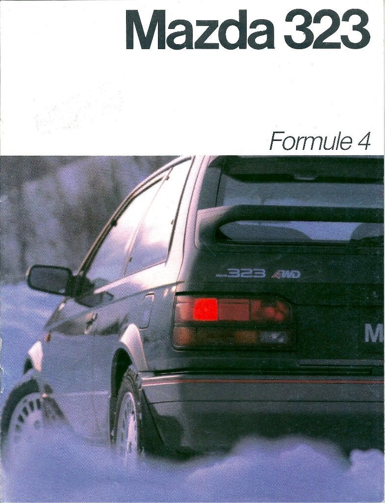 Folder Mazda 323 Formule 4 1986, Boeken, Ophalen of Verzenden, Gelezen, Mazda
