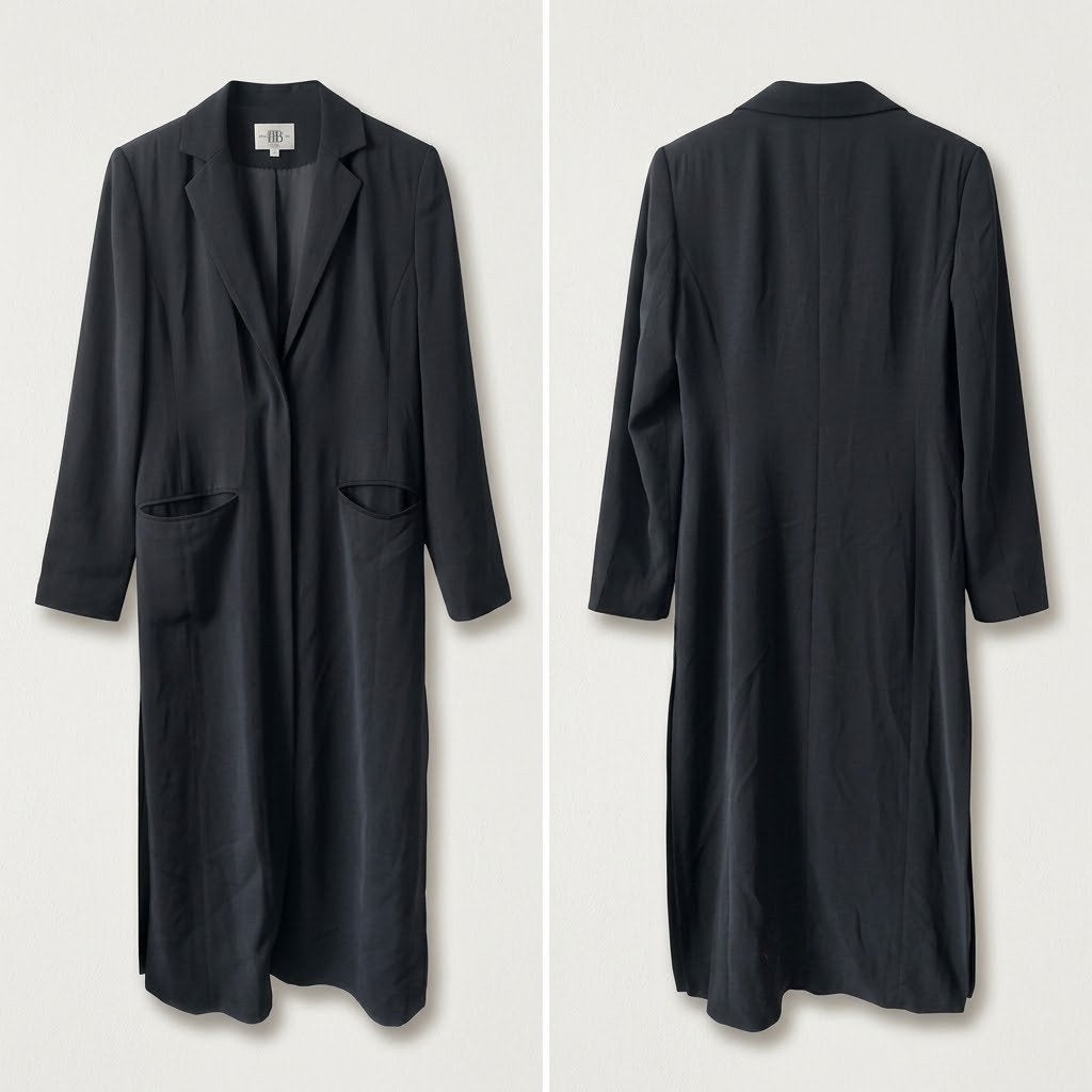 Bandolera Lange Zwarte Blazer/Jas - Maat 40, Maat 38/40 (M), Zwart, Ophalen of Verzenden, Zo goed als nieuw