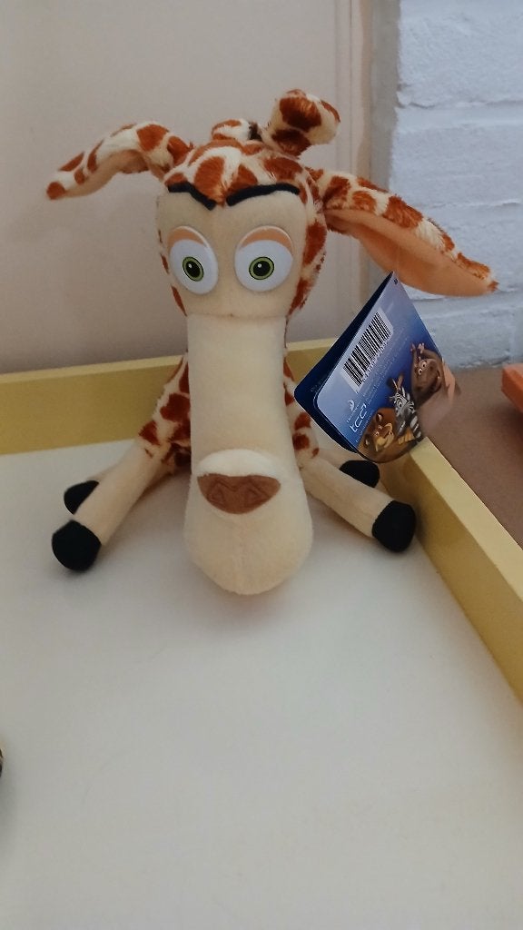 Madagascar Big Headz  de Giraf en Alex de Leeuw knuffels, Overige merken, Giraf, Overige karakters, Nieuw