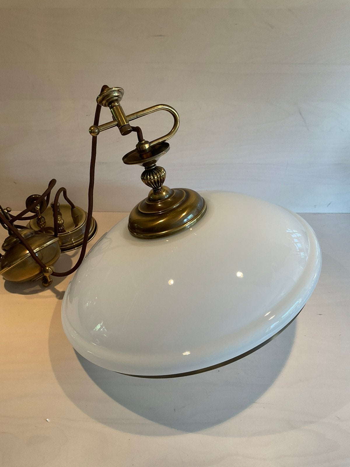Prachtige Frantzen hanglamp doorsnee 43 cm + contragewicht, Ophalen of Verzenden