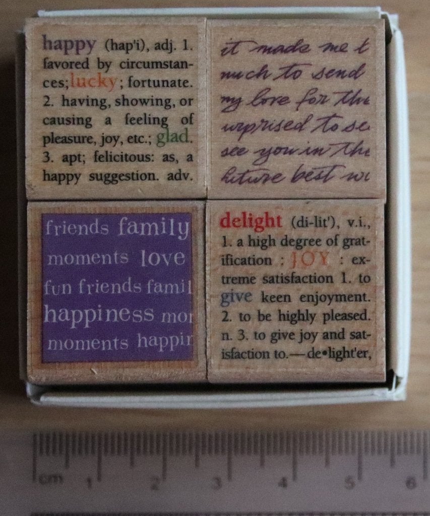 Stempel 4pack Heroarts, Hobby en Vrije tijd, Stempelen, Ophalen of Verzenden, Zo goed als nieuw, Houten stempel