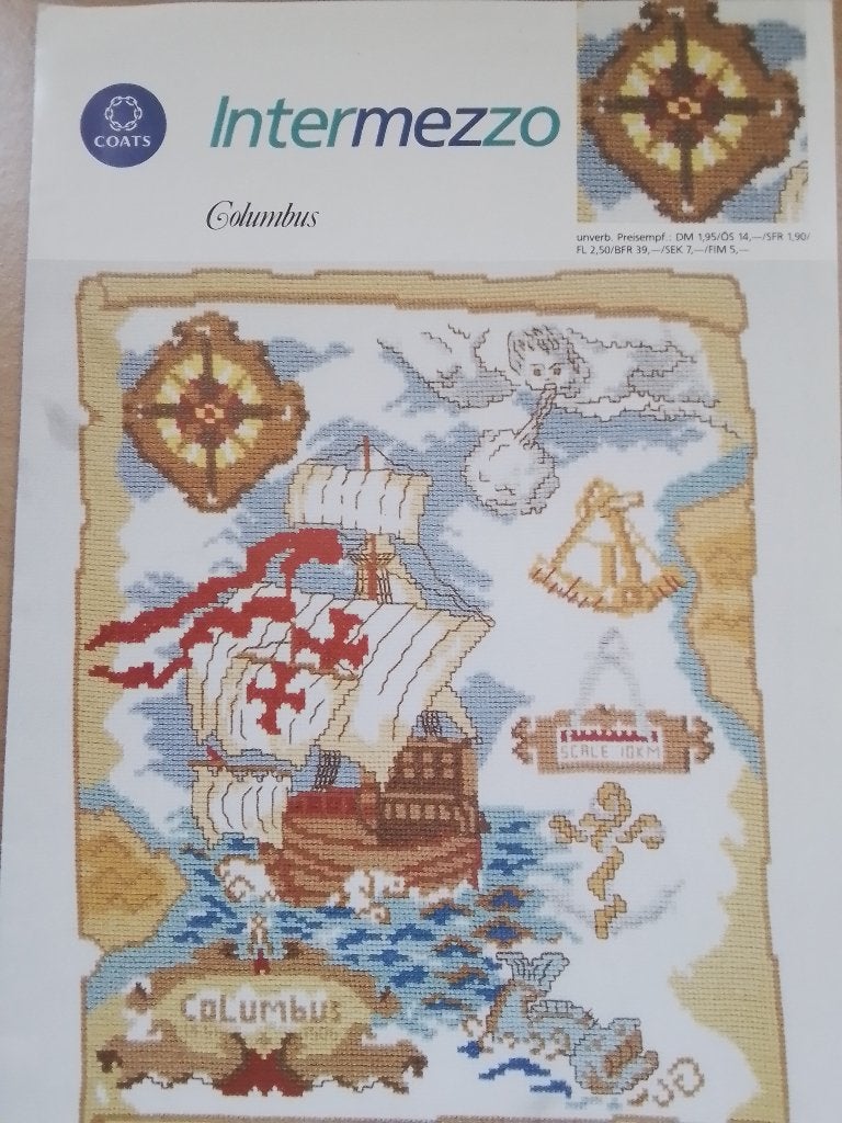 Borduurpatroon intermezzo columbus, Ophalen of Verzenden, Zo goed als nieuw, Patroon