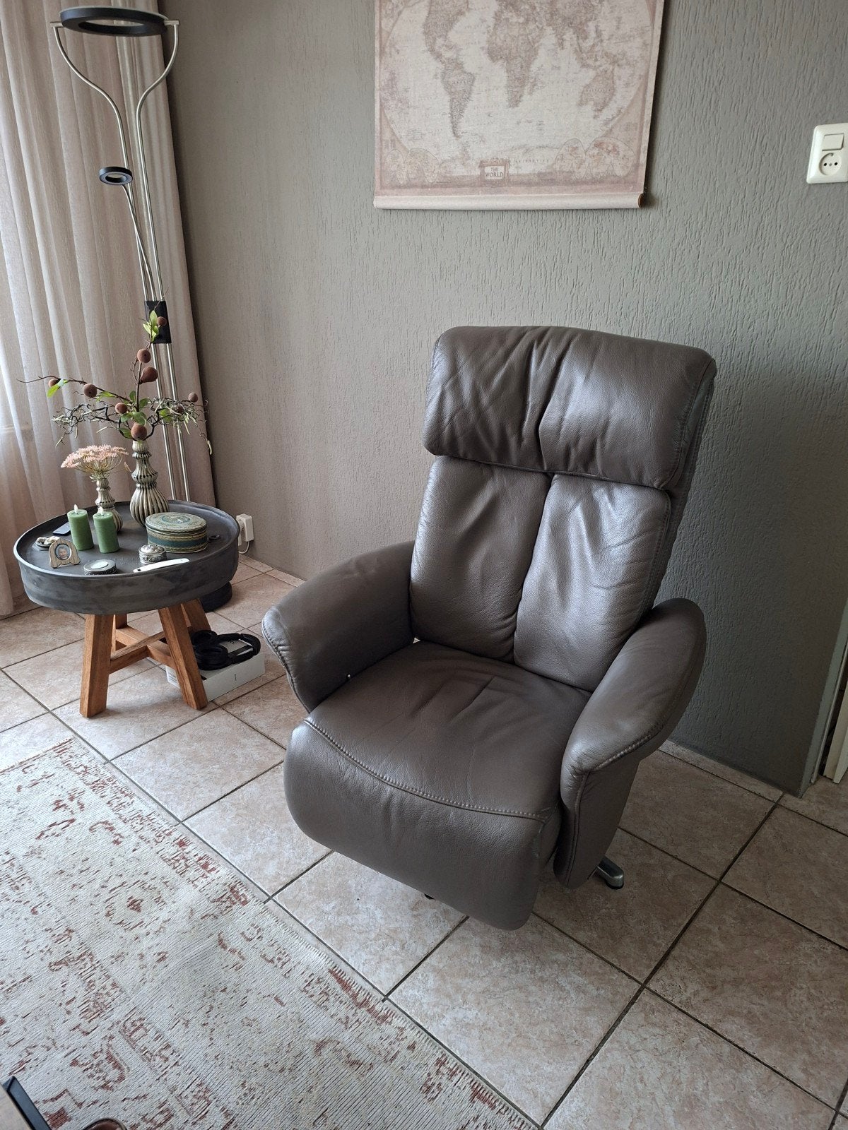 Himolla easy swing., Huis en Inrichting, Fauteuils, Gebruikt, Ophalen of Verzenden, 50 tot 75 cm, Leer