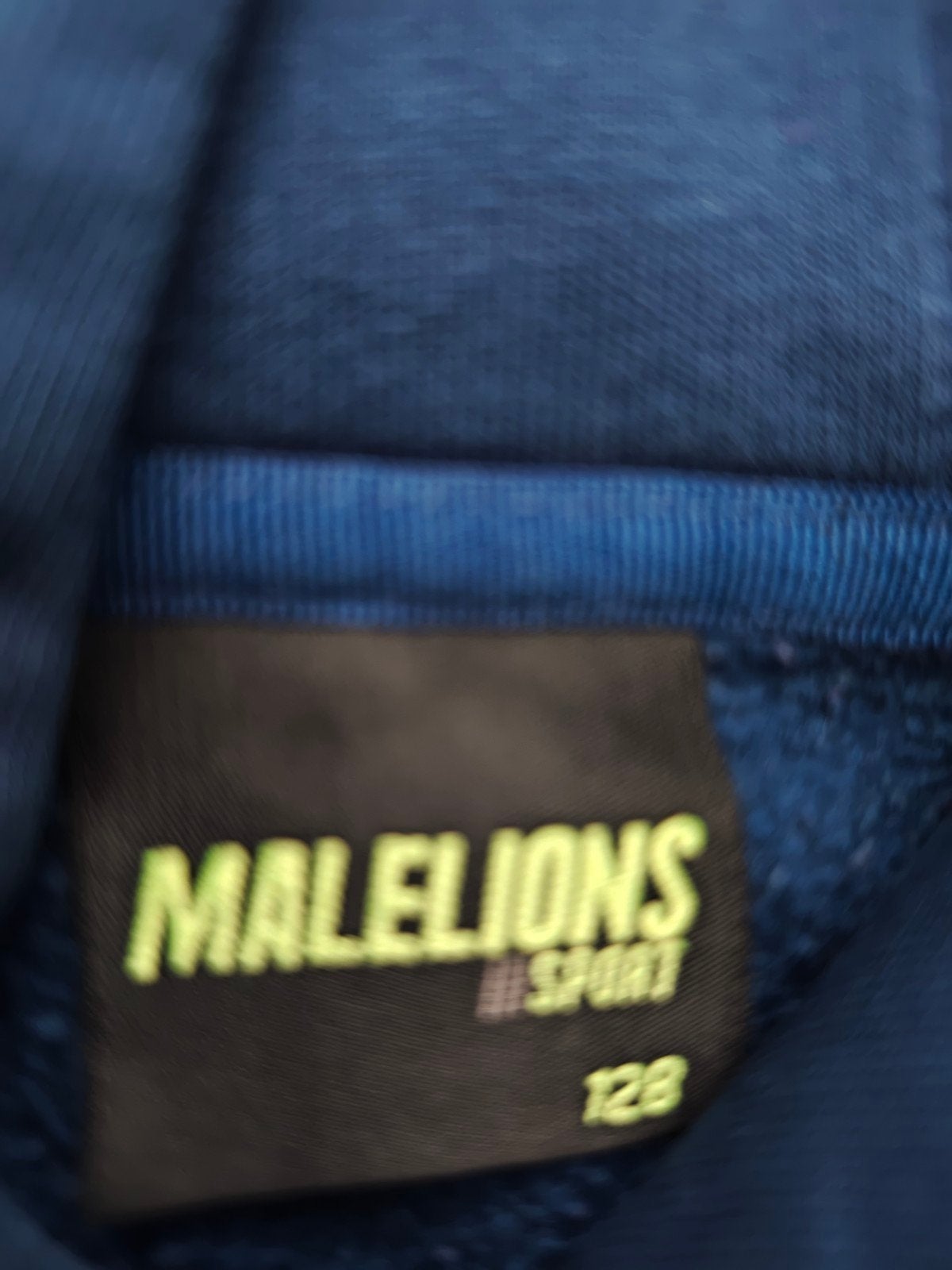 Foto 6 van Malelions trui hoody maat 128 donkerblauw neon geel nieuwsta