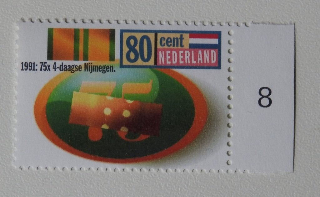 Postzegel vierdaagse Nijmegen 1991, Verzenden, Na 1940, Postfris