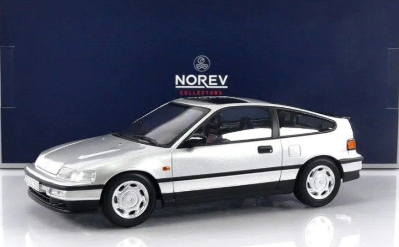 1:18 Honda CRX uit 1990 Grijs metallic Norev, Hobby en Vrije tijd, Ophalen of Verzenden, Nieuw, Auto, Norev
