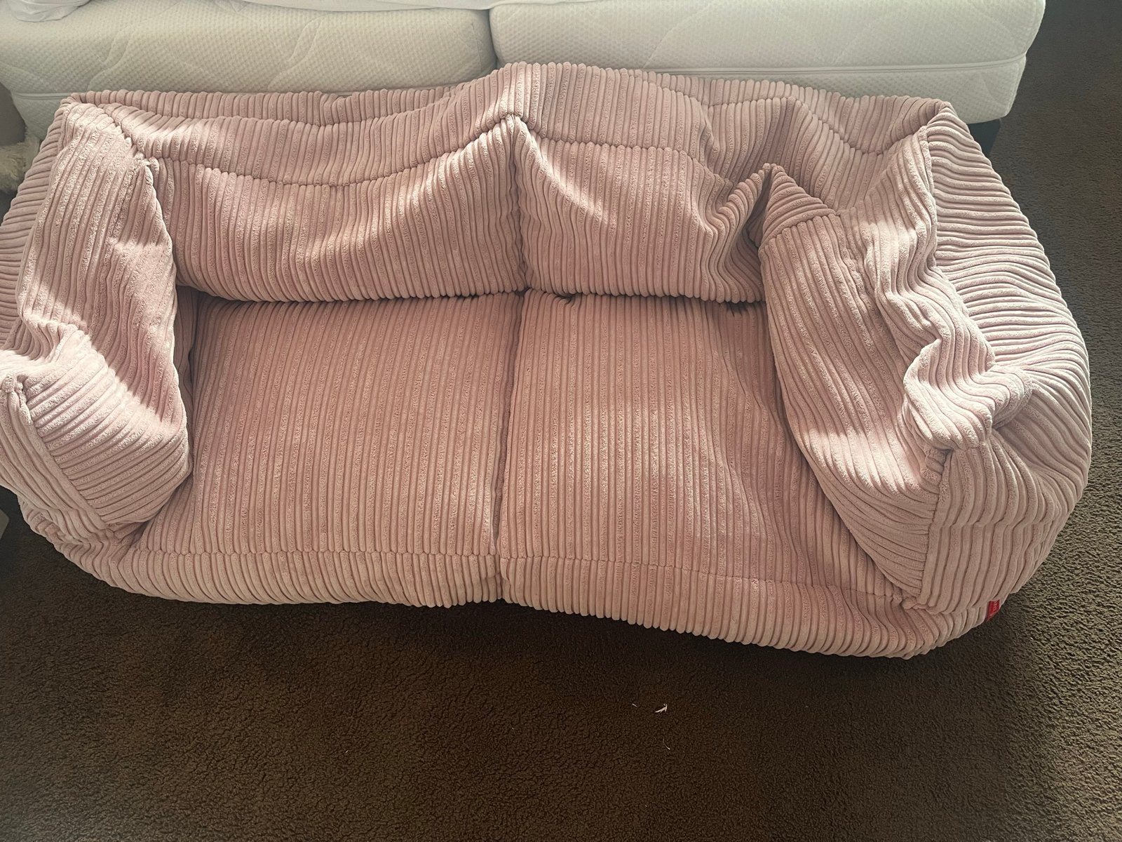 Big Bertha Albert 2-zits bank zitzak roze, Huis en Inrichting, Ophalen, Zo goed als nieuw, Roze, Zitzak