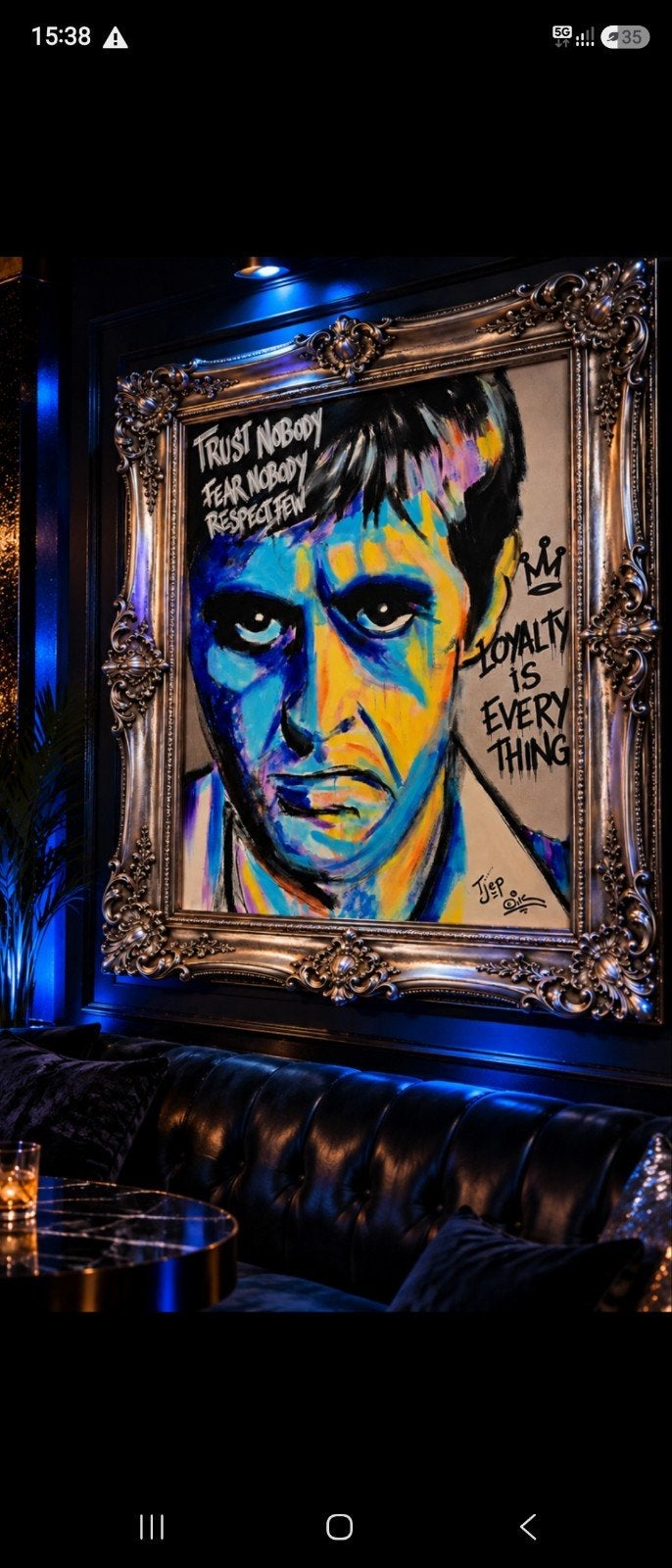 ORIGINEEL GANGSTER SCHILDERIJ – HANDGESCHILDERD 
Stoer, Ophalen of Verzenden