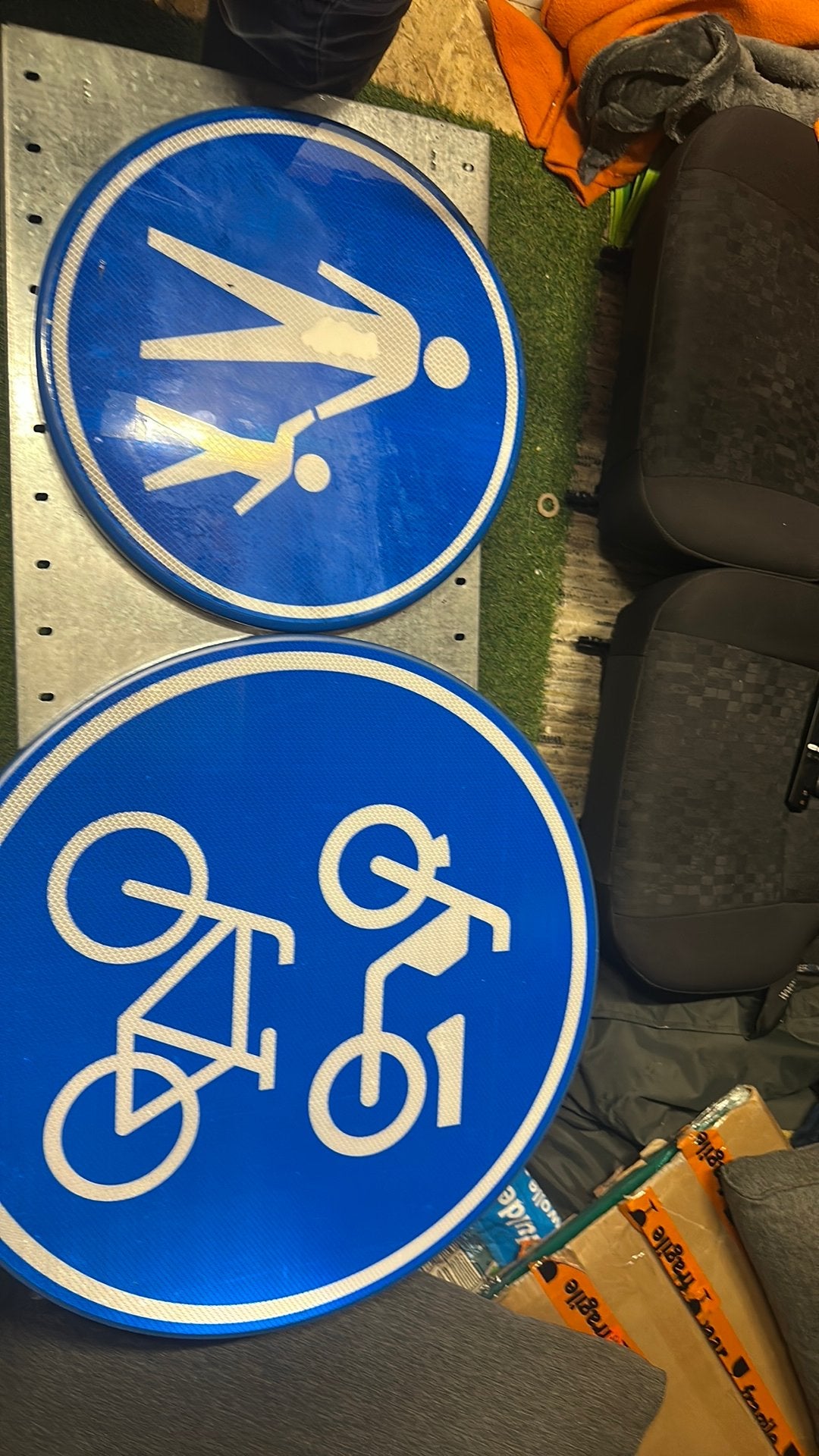 2 verkeersborden, Ophalen of Verzenden, Zo goed als nieuw