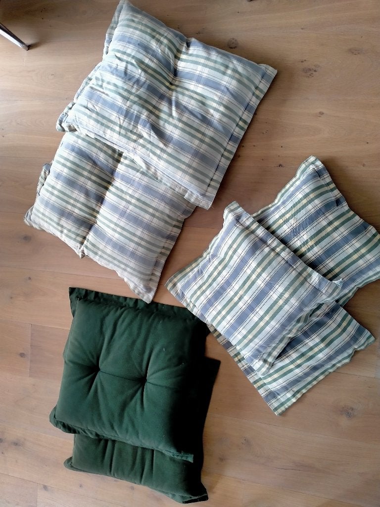 6 kussens teak&garden, Tuin en Terras, Ophalen of Verzenden, Gebruikt, Overige materialen