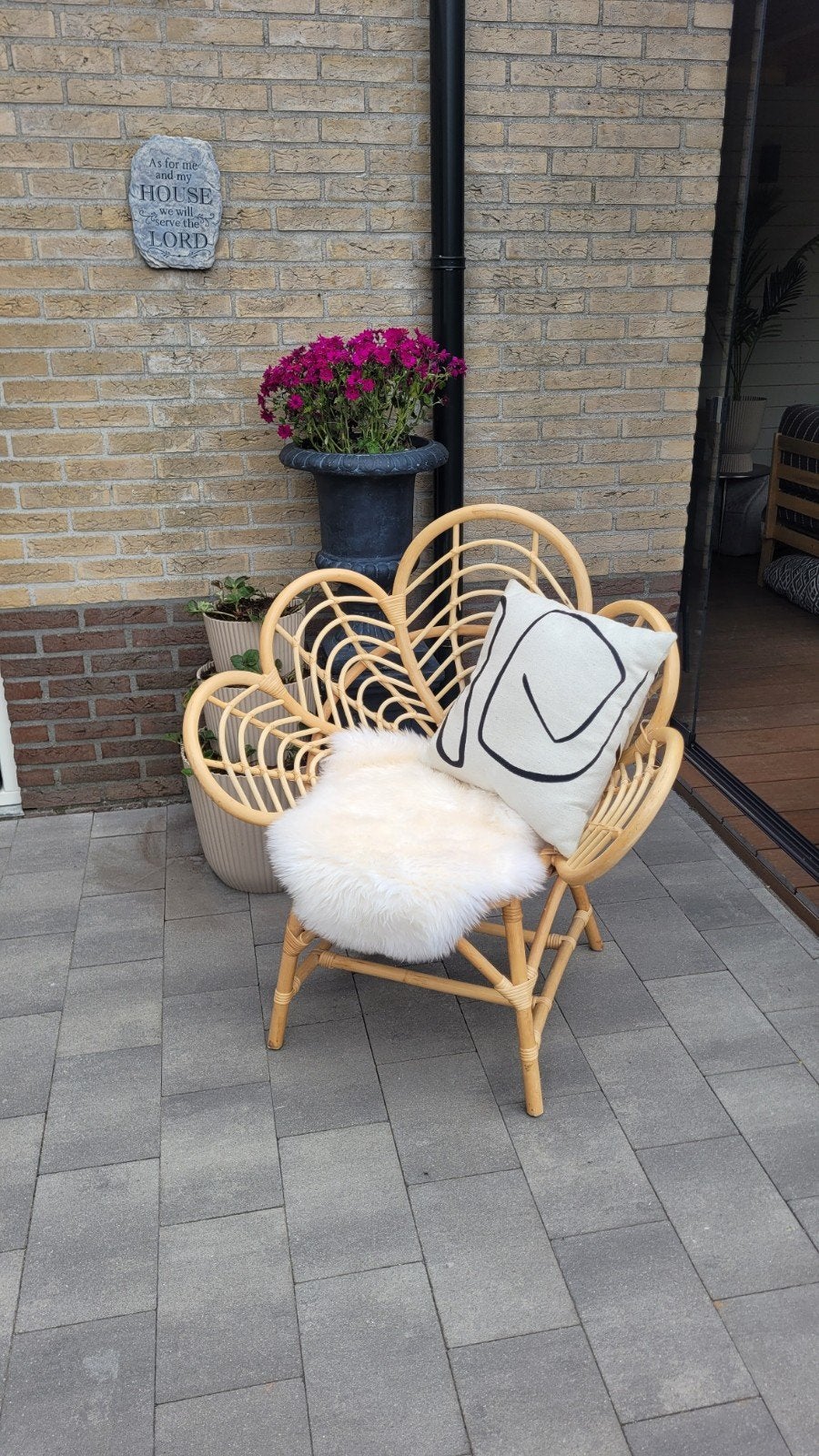 Leuke rotan stoel ZGAN, Ophalen, Bruin, Zo goed als nieuw, Eén
