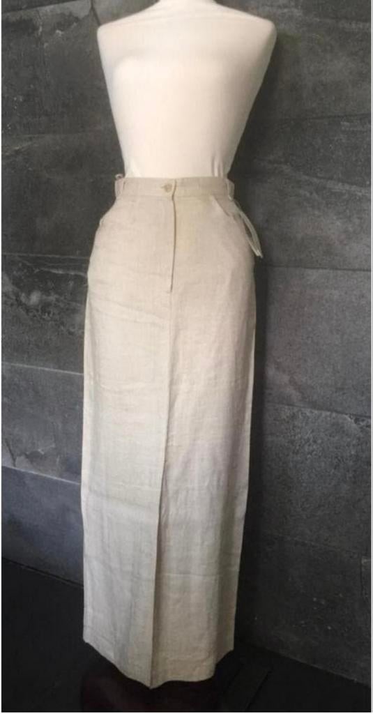 Amici lange viscose linnen rok Nieuw met prijskaartje, Kleding | Dames, Beige, Nieuw, Ophalen of Verzenden, Maat 36 (S)