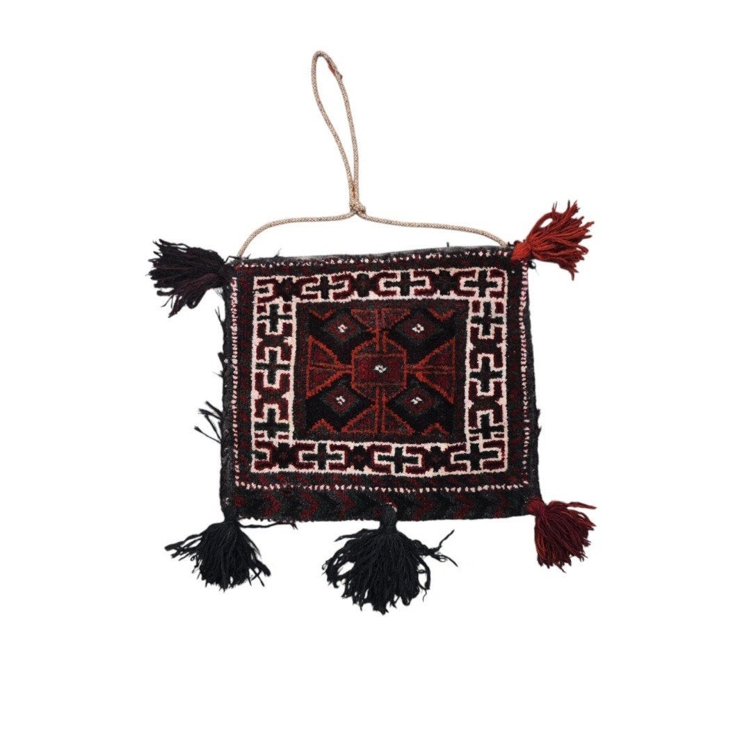 Handmade vintage Persian Cushion Bag Nomad Qashqai 32x38cm