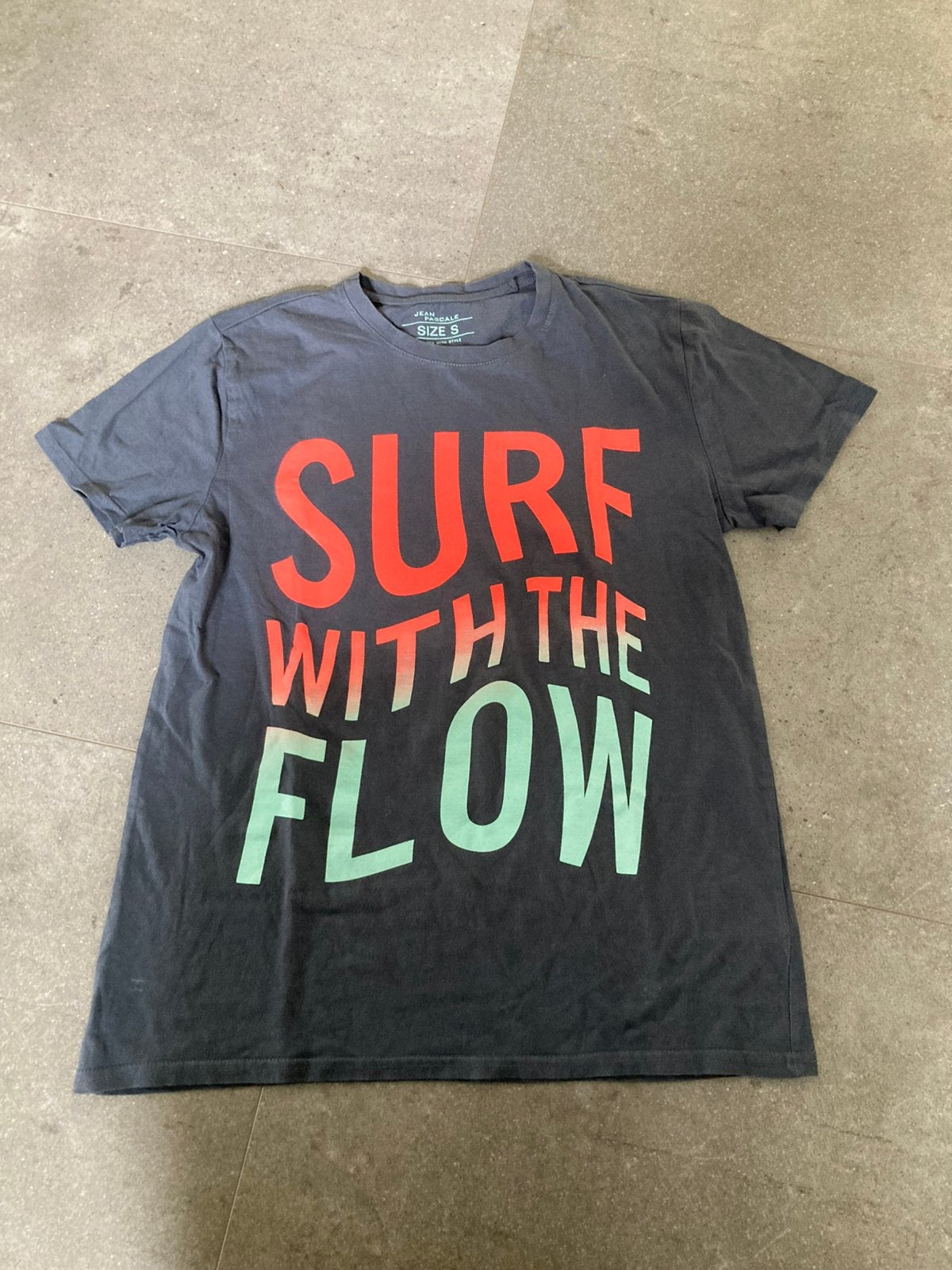 Net shirt maat S grijs neon Jean Pascale, Kleding | Heren, Ophalen of Verzenden, Zo goed als nieuw, Maat 46 (S) of kleiner, Grijs