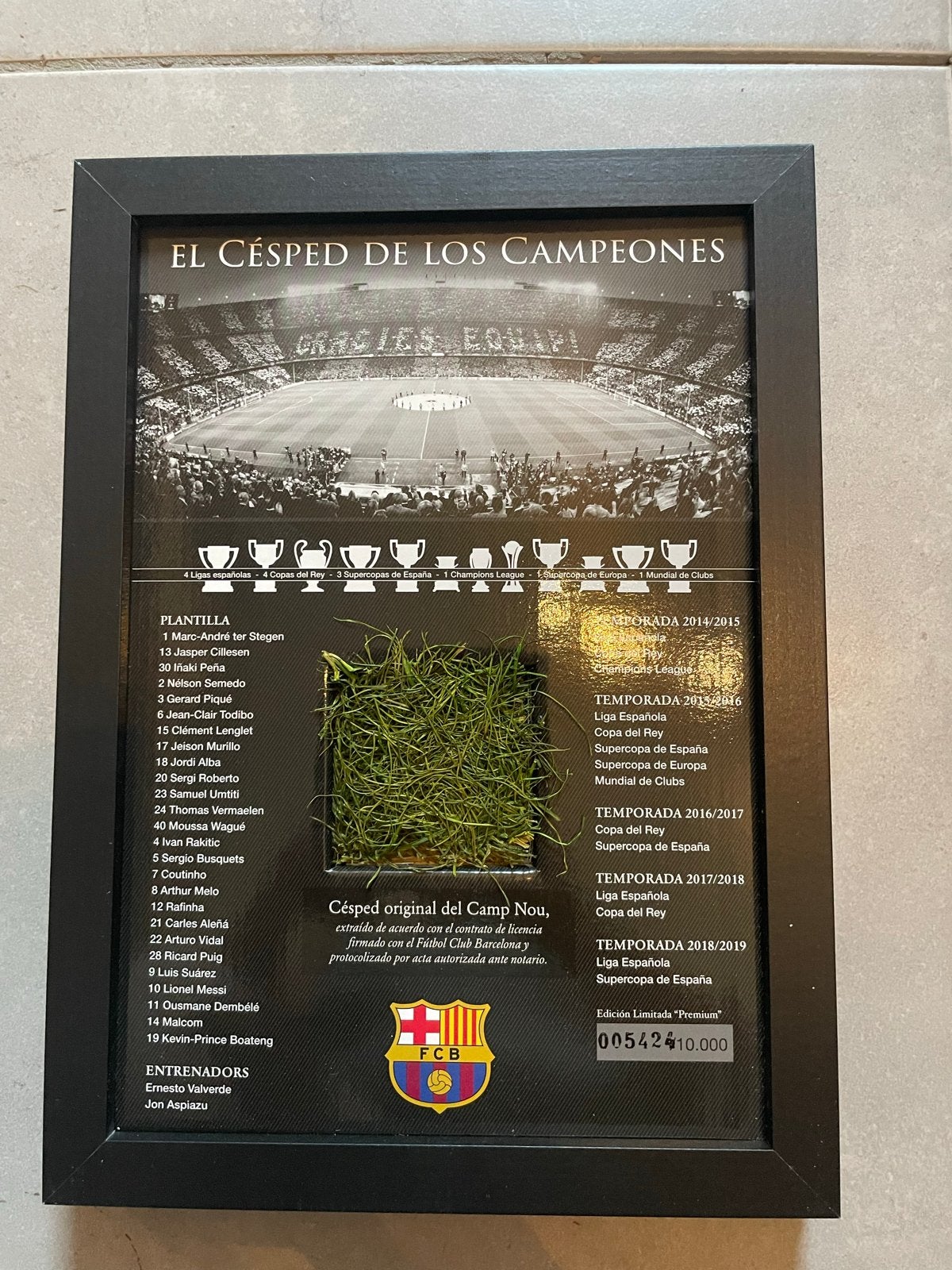 FC Barcelona Camp Nou Gras - Genummerde Editie, Ophalen of Verzenden, Nieuw, Buitenlandse clubs, Overige typen