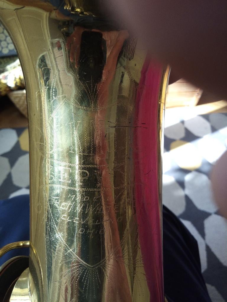 Tenor Saxofoon King Zephyr, Ophalen of Verzenden, Gebruikt, Tenor, Met koffer