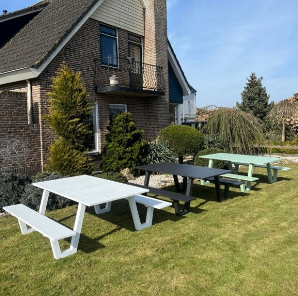 verschillende kleuren picknicktafels - thuisbezorgd, Ophalen of Verzenden, Nieuw, Rechthoekig, Hout