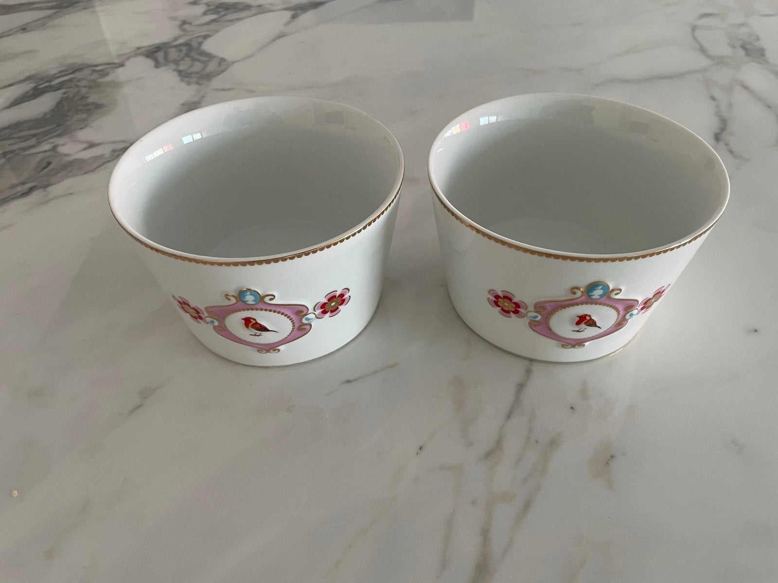 Pip Studio Love Birds Kommen - Set van 2, Pip Studio, Ophalen of Verzenden, Zo goed als nieuw, Kom(men)