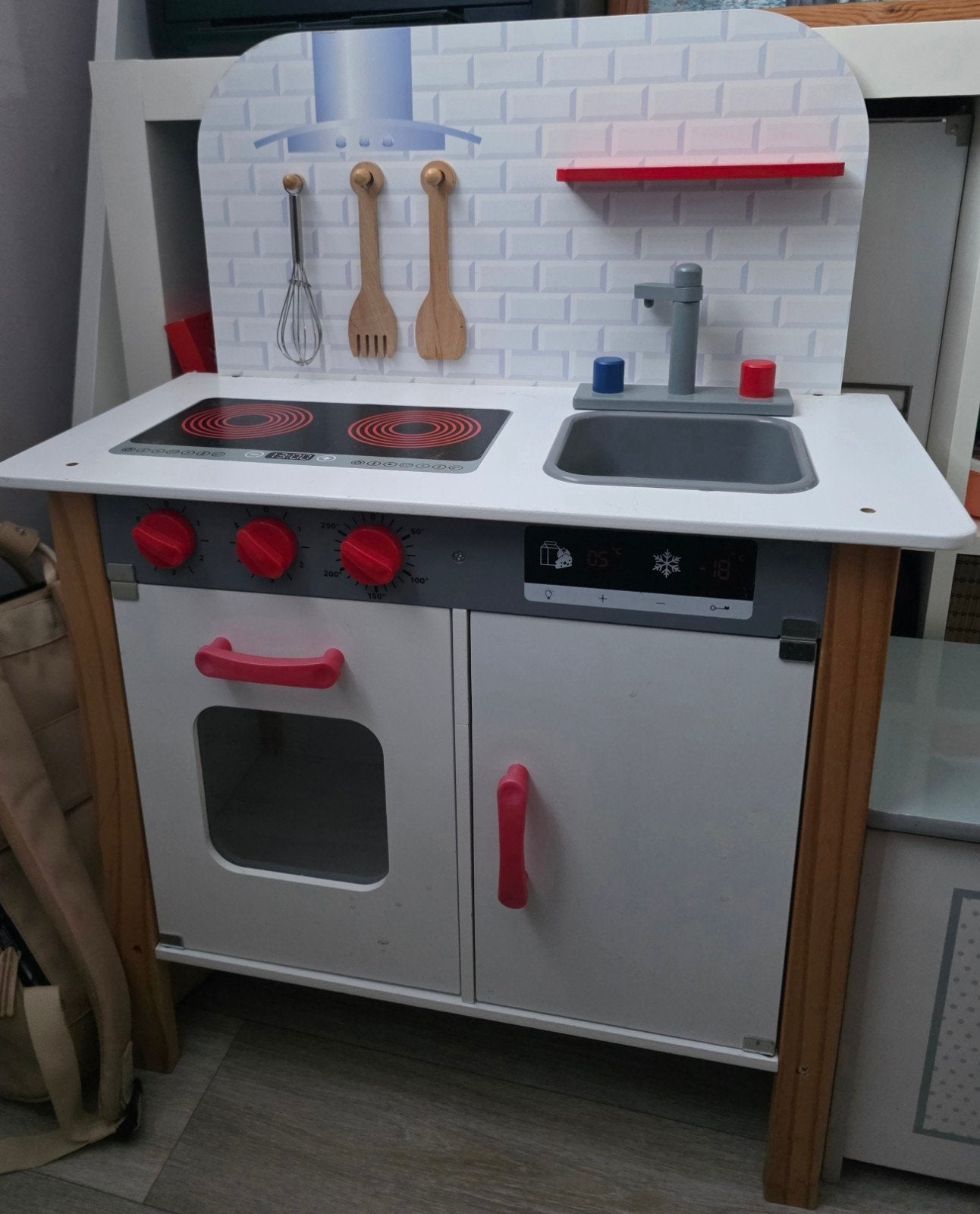 Kinderkeukentje met opbergkist en accessoires, Ophalen, Gebruikt, Jongen of Meisje
