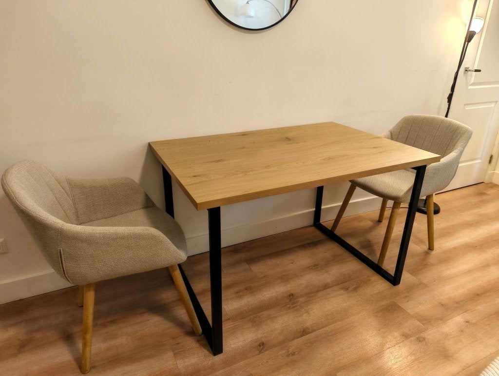 Moet dit weekend gaan! Eettafel Jysk AABENRAA 80x120, Ophalen, 100 tot 150 cm, 50 tot 100 cm, Zo goed als nieuw