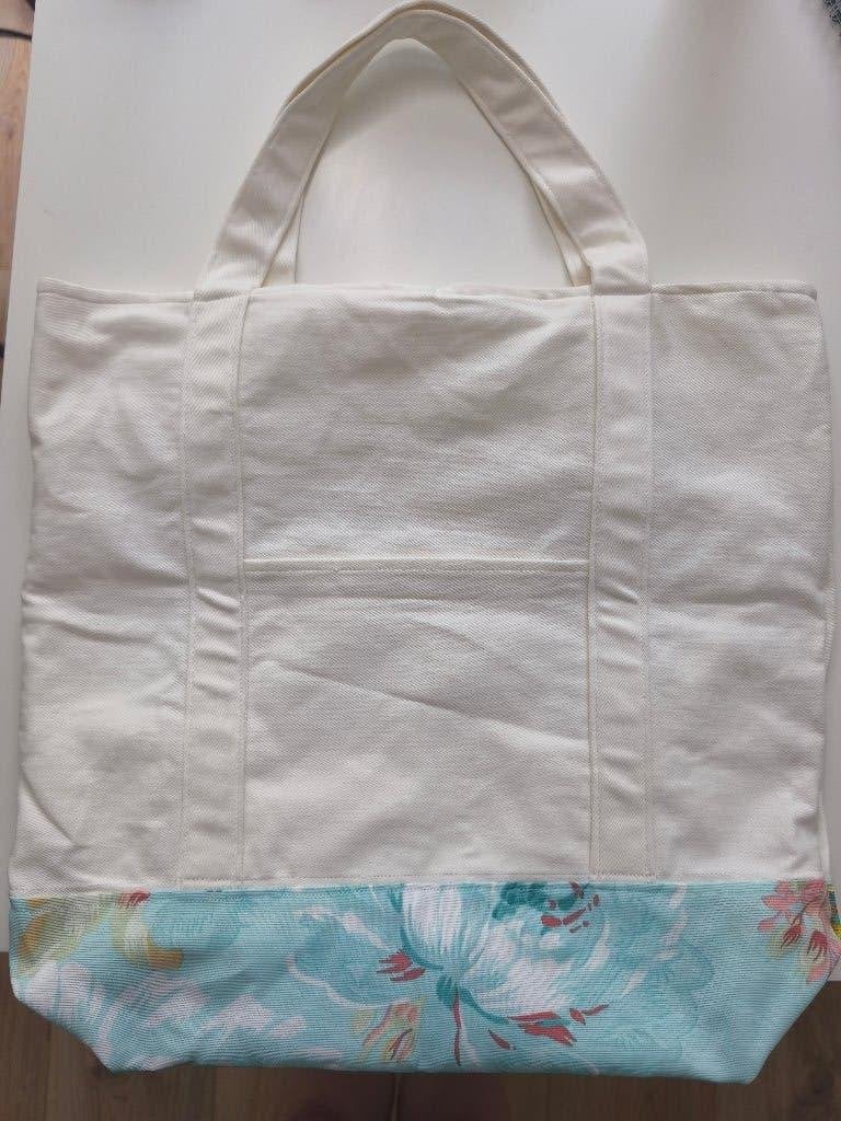 Handmade Beach Tote Bag, Verzenden, Nieuw, Wit, Shopper