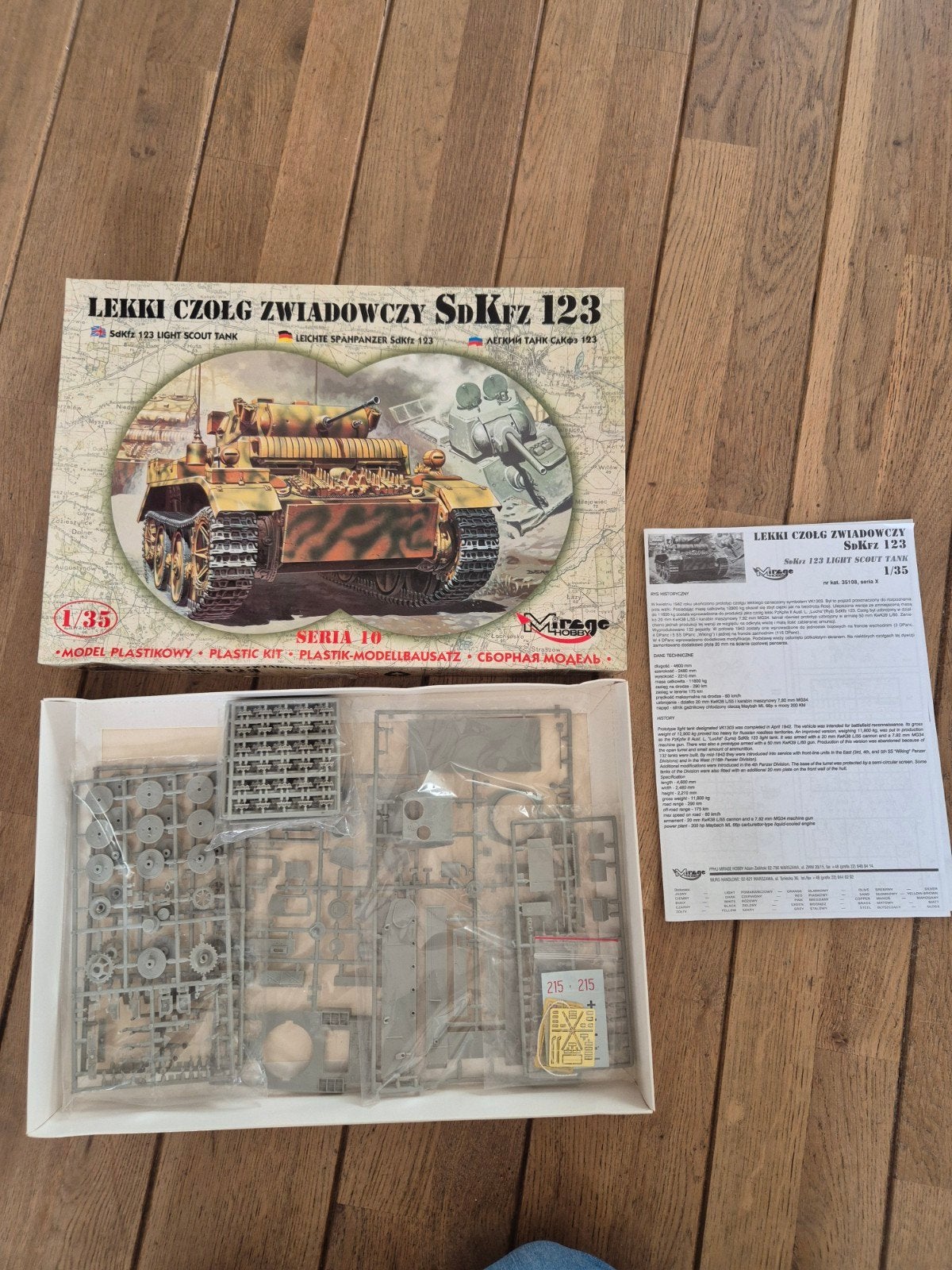 Mirage Sd.Kfz 123 Lichte Verkenningstank Modelbouwkit 1:35, Ophalen of Verzenden