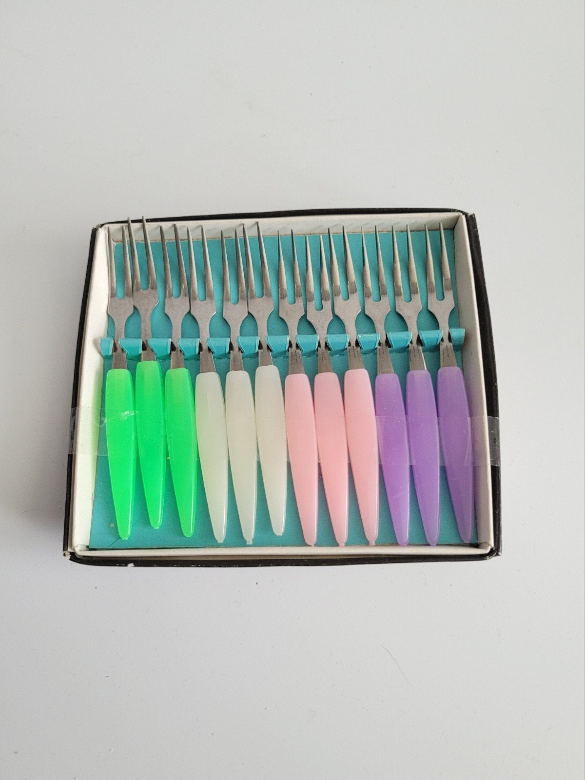 Little forks vintage set vorkjes prikkers, Ophalen of Verzenden, Zo goed als nieuw, Overige typen