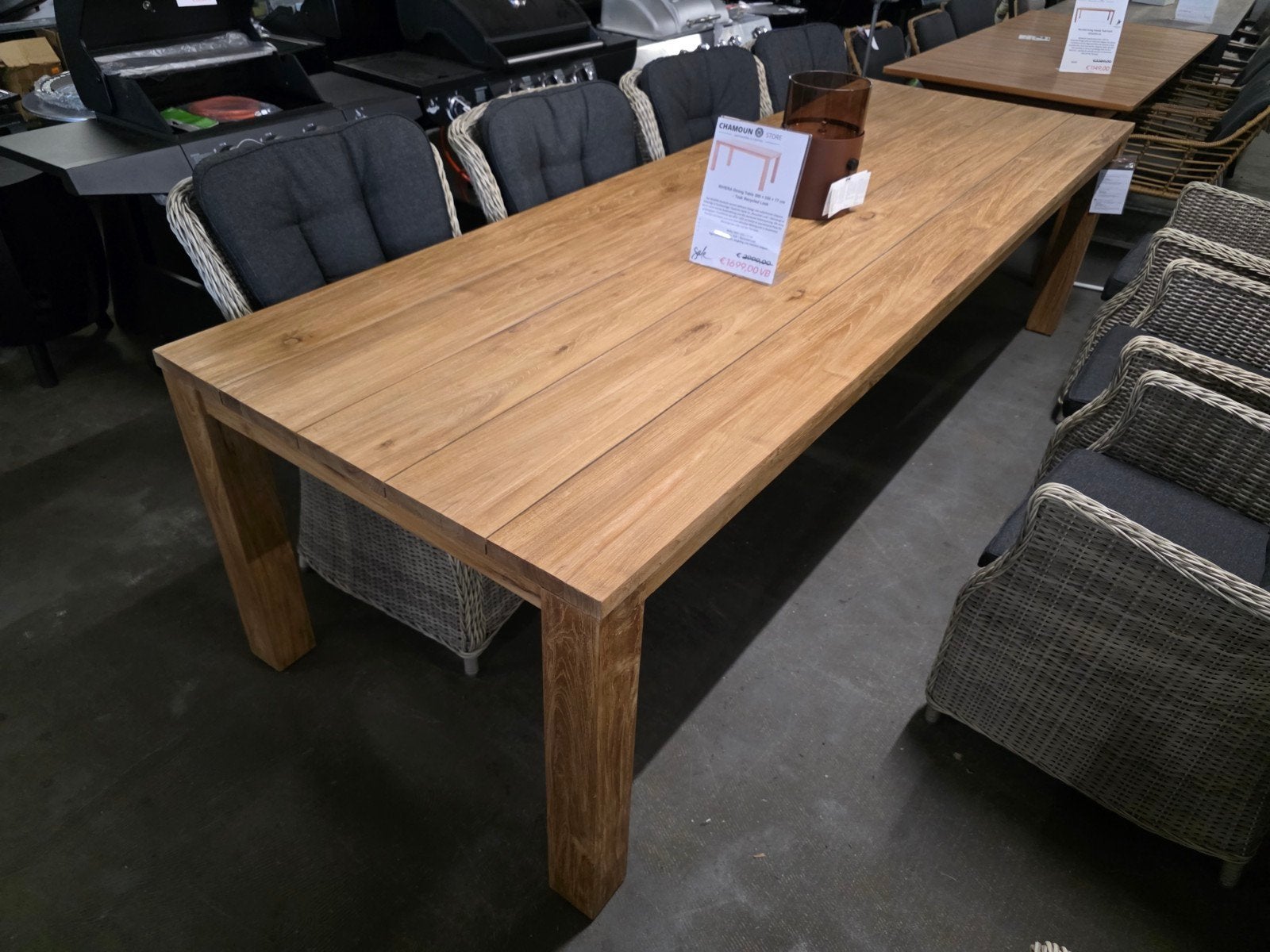Riviera Teak Eettafel 300x100 cm - Gerecycled Teakhout, Ophalen of Verzenden, Nieuw