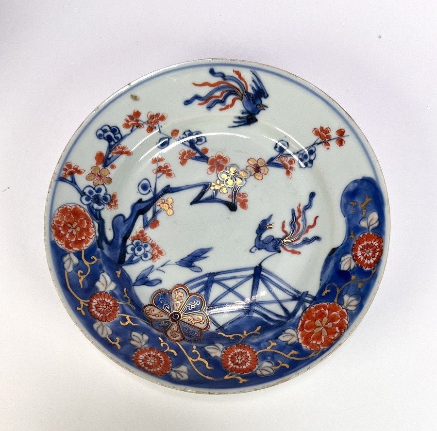 294. Porseleinen bord en gemberpot - Japan, 19e eeuw, Ophalen