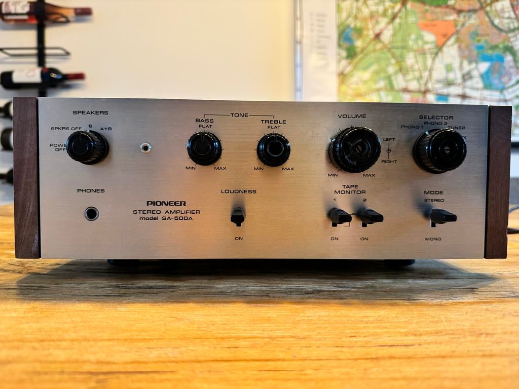 Vintage Pioneer SA-500A Stereo Versterker, Audio, Tv en Foto, Versterkers en Receivers, Ophalen, Gebruikt, Pioneer, Minder dan 60 watt