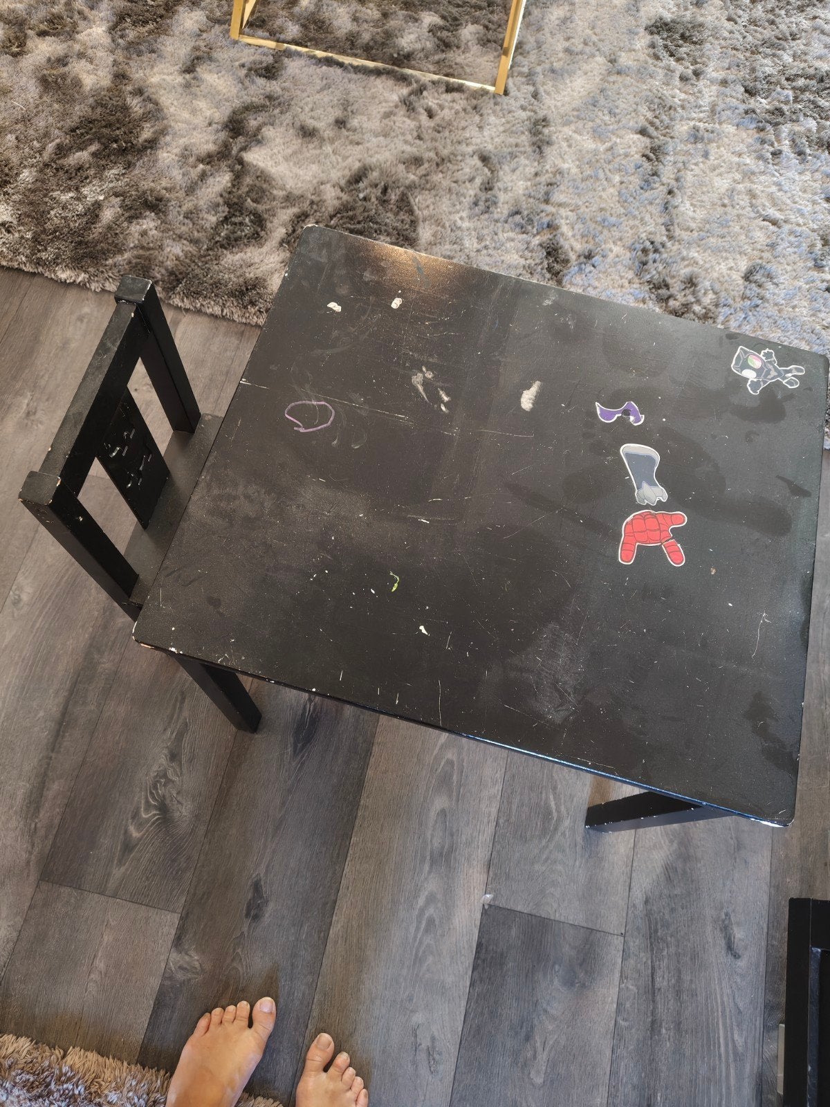 Kinder tafeltje met stoeltjes, Ophalen, Gebruikt, Onbekend, Onbekend