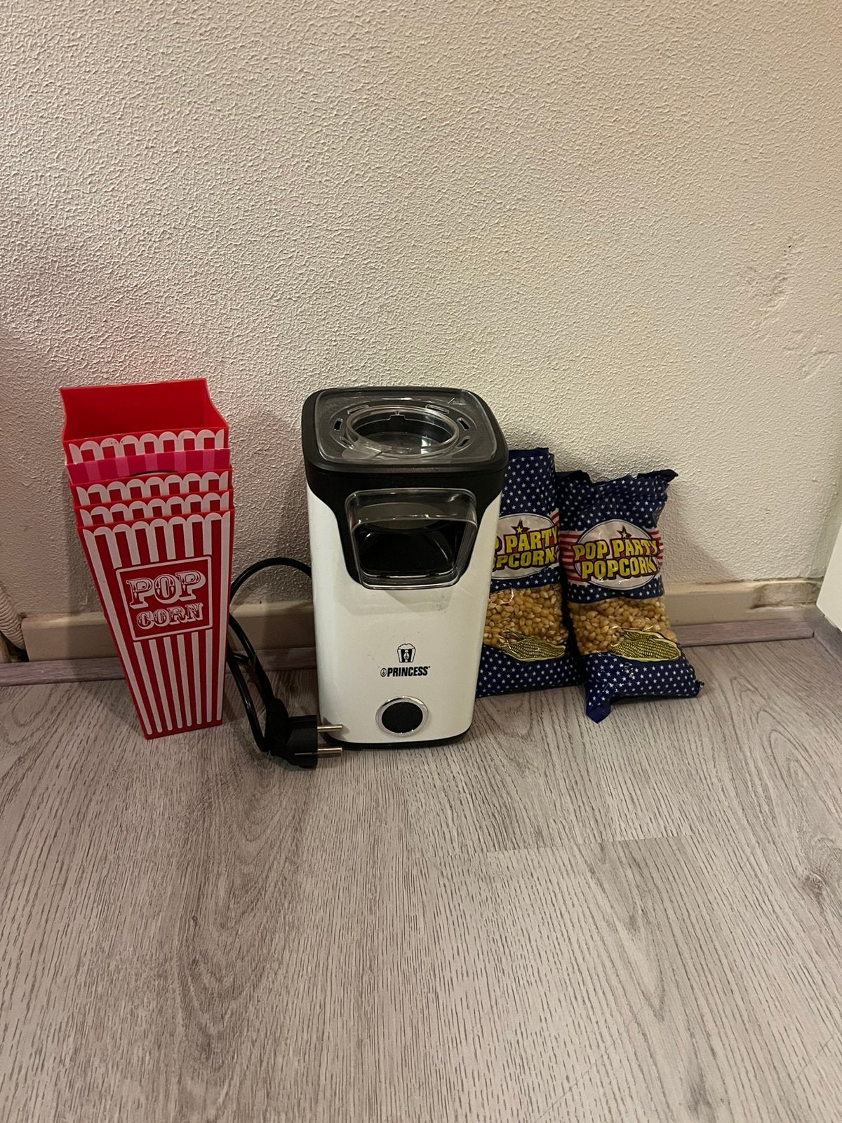 Popcorn machine, Ophalen, Zo goed als nieuw