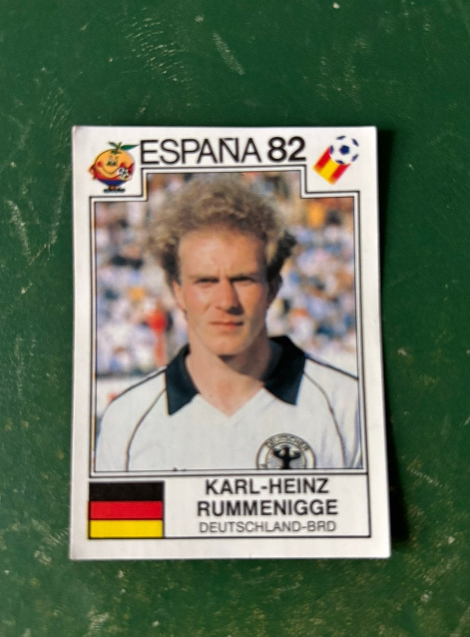 Panini plaatje Karl-Heinz Rummenigge West-Duitsland WK 82, Verzamelen, Sportartikelen en Voetbal, Ophalen of Verzenden