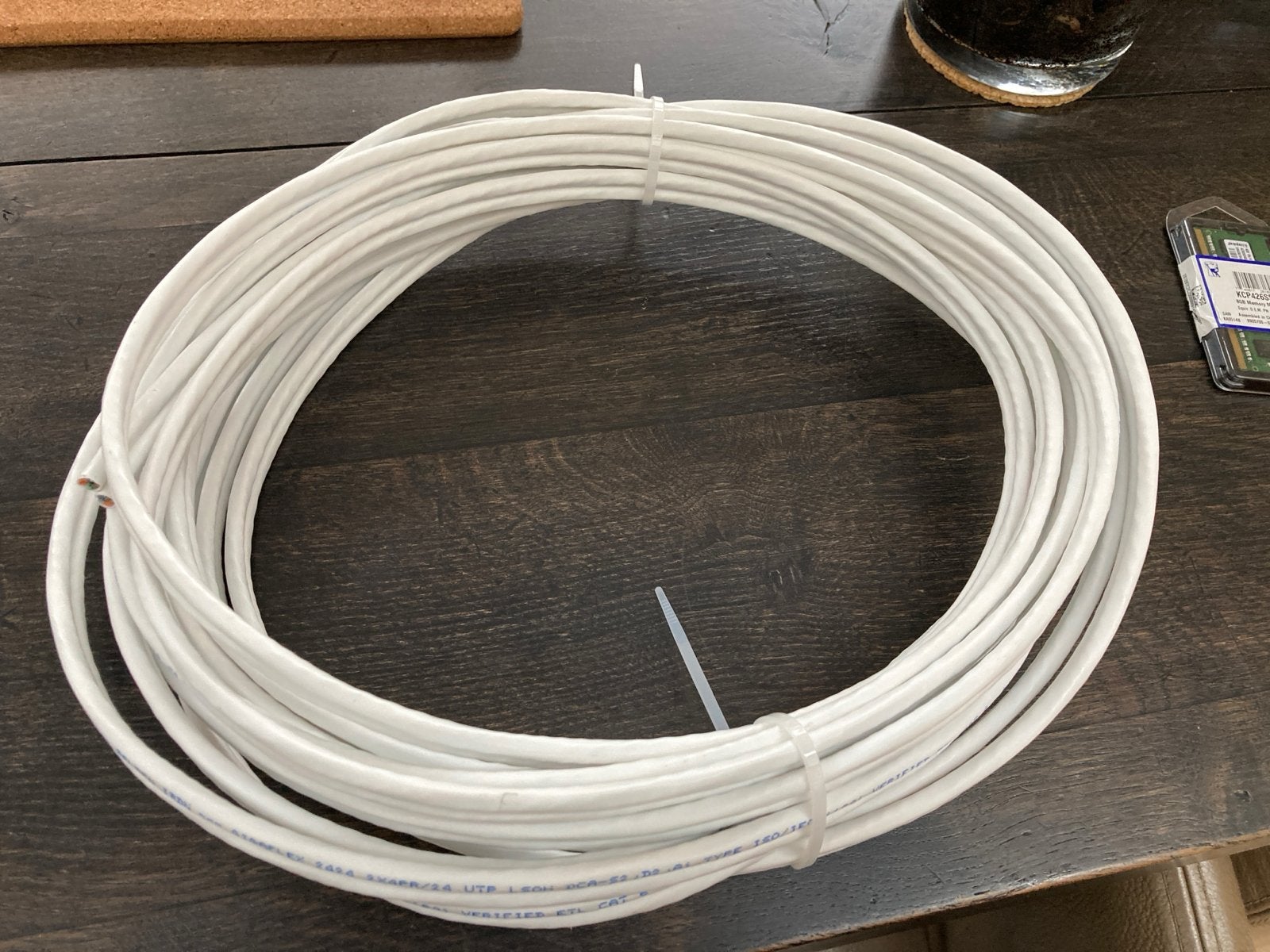 8 meter Cat 6 Dubbel, Duo Netwerkkabel, Computers en Software, Ophalen of Verzenden, Nieuw