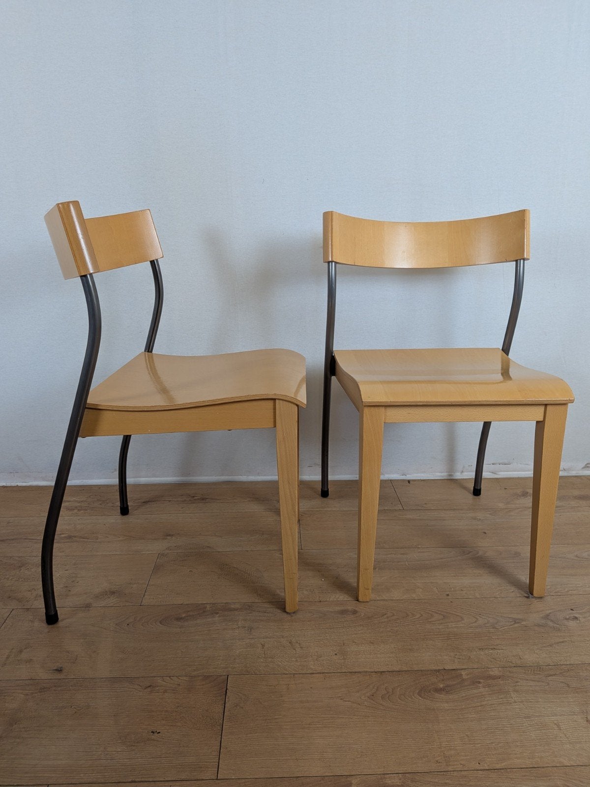 Set van 4 vintage IKEA NORDISK stoelen – Tina Christensen, Huis en Inrichting, Gebruikt, Twee, Overige kleuren, Onbekend