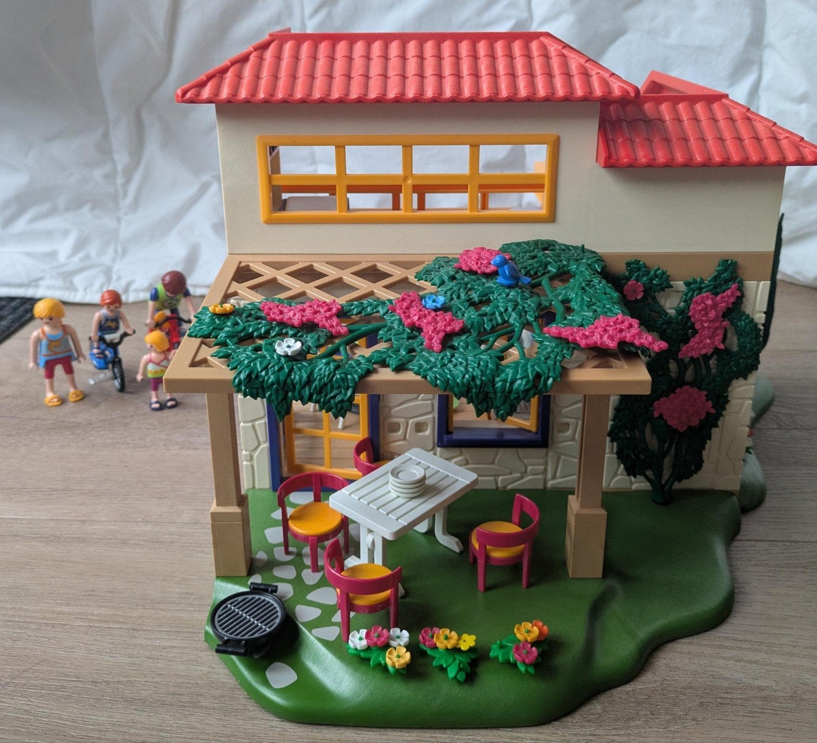 Playmobil Vakantiehuis met figuren en accessoires, Ophalen, Gebruikt, Gebouw, Complete set