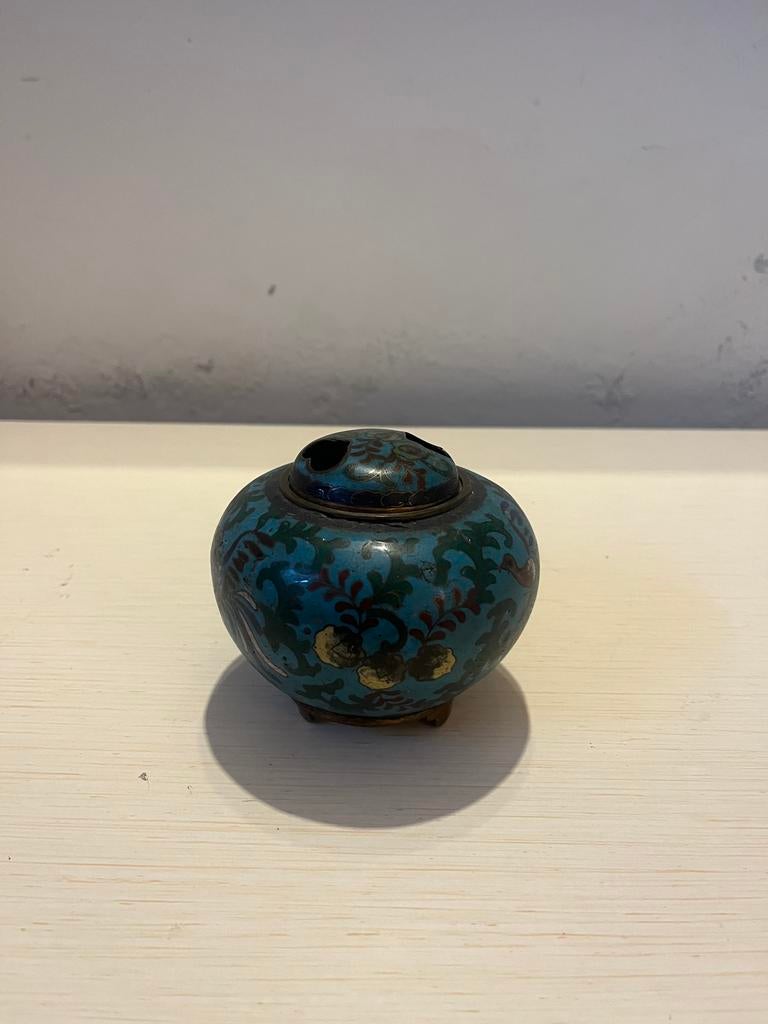 Wierook brander, Japans Cloisonne, verguld. 19e eeuw, Antiek en Kunst, Verzenden