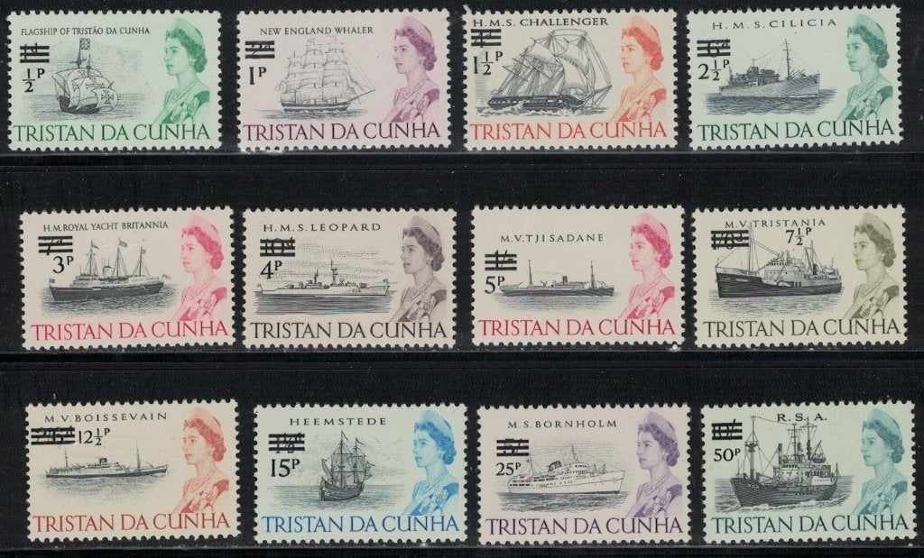 C659 Tristan da Cunha 141/52 postfris Schepen, Verzenden, Postfris, Overige thema's