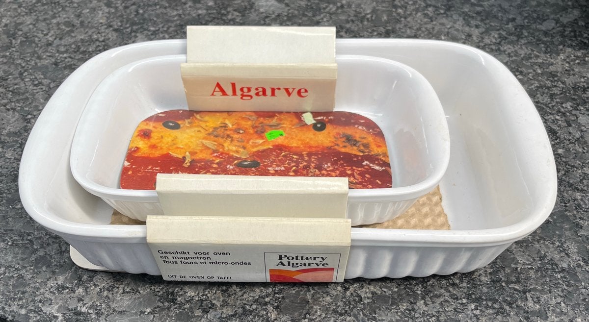 Ovenschalen set - Pottery Algarve - Geschikt voor oven en ma, Ophalen of Verzenden, Steen/keramiek, Wit, Overige merken