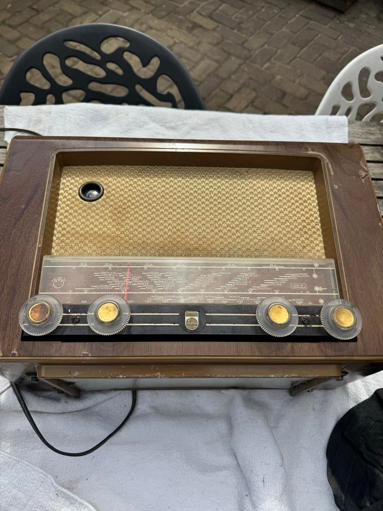 Vintage Philips buizenradio, Ophalen of Verzenden
