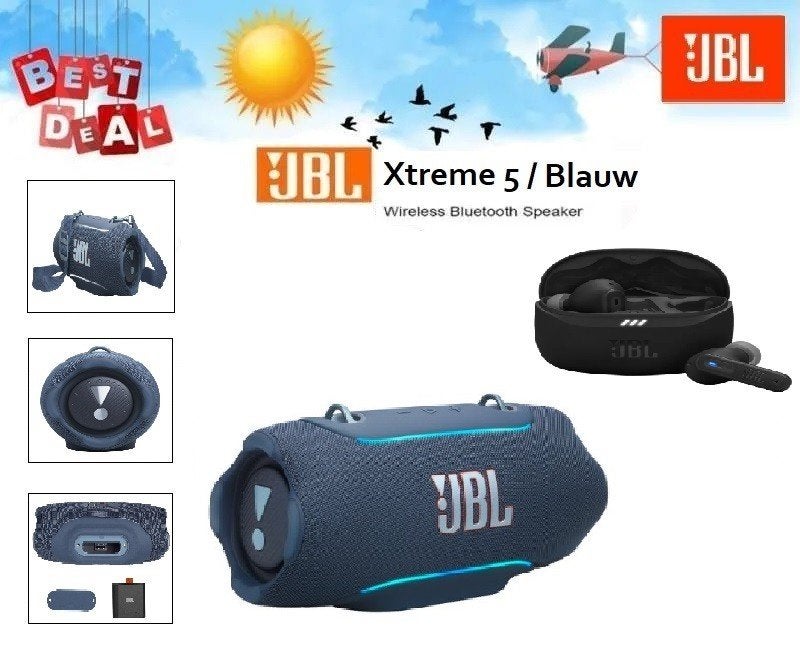 ✅NIEUW✅ JBL Xtreme 5 | Blauw + JBL Tune Beam 2, JBL, Overige typen, Nieuw, Ophalen of Verzenden