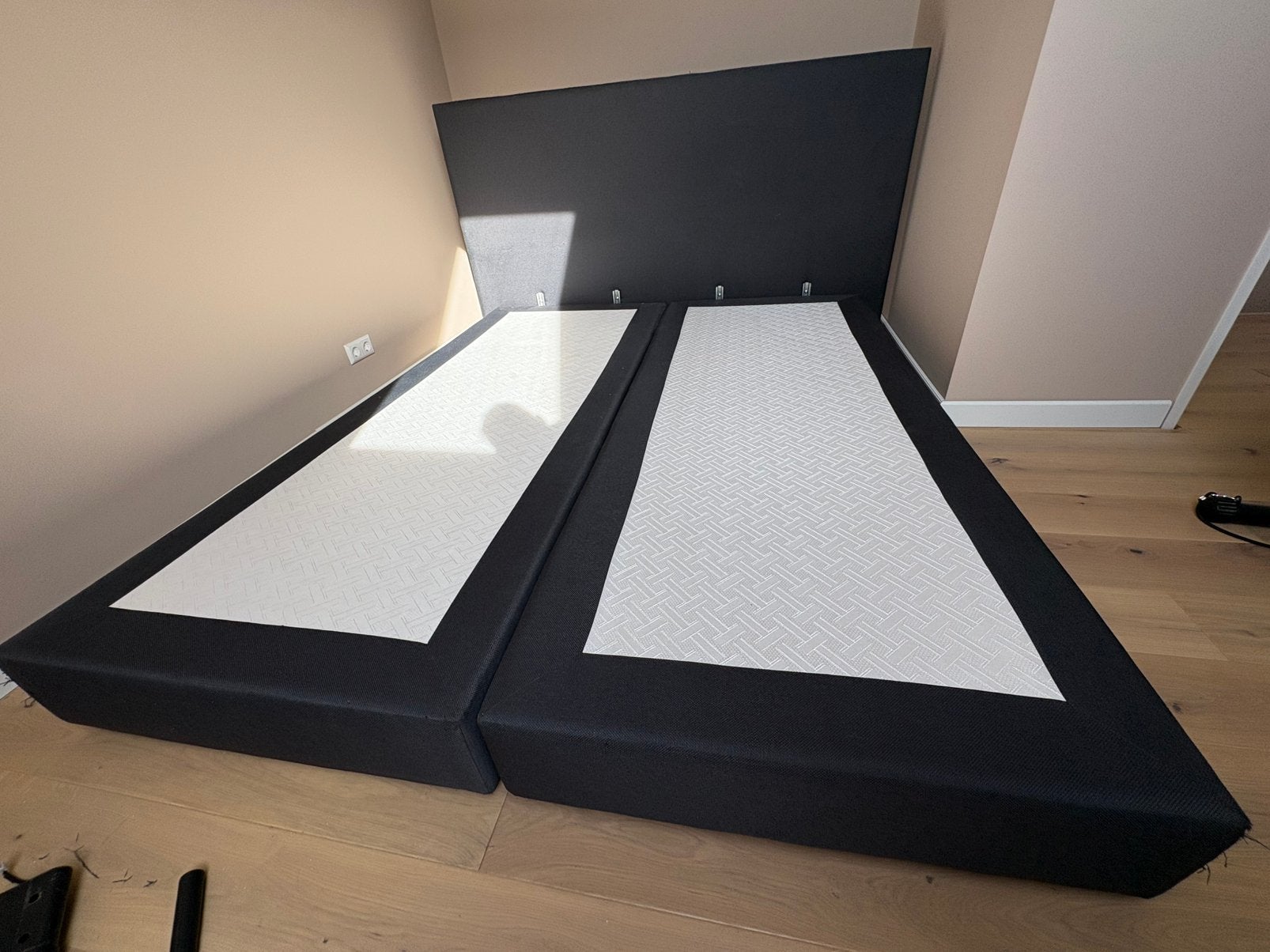 2 persoonsbed 220x180 - gratis af te halen, Ophalen, Tweepersoons, Zo goed als nieuw, 180 cm