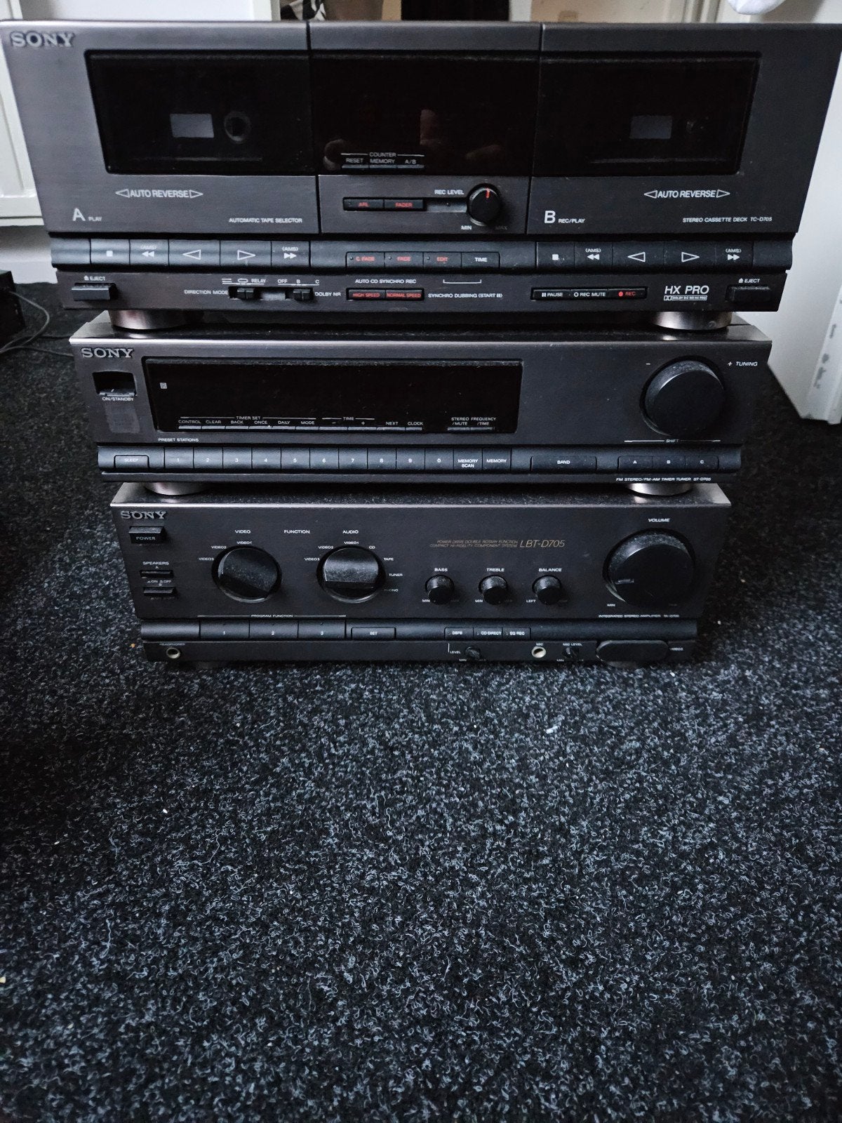 Sony Stereo Component Systeem - LBT-D705 met afstandsbedieni, Gebruikt, Cassettedeck, Sony, Losse componenten