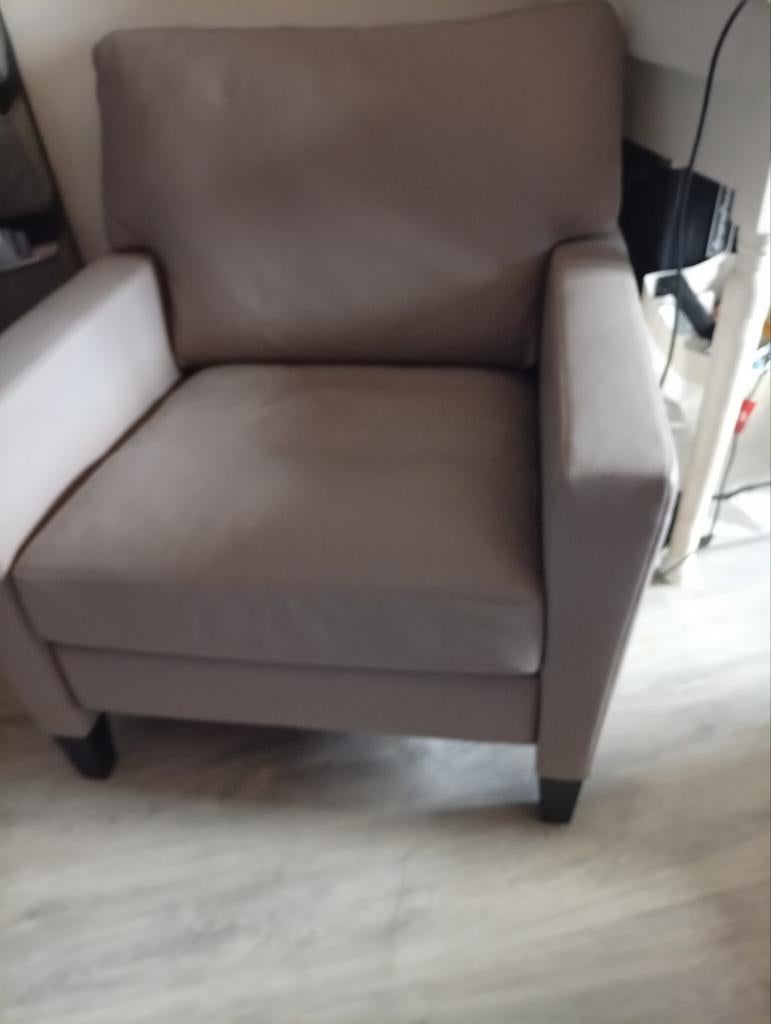 Walter Knoll 2-zits bank en 1-zits fauteuil, Ophalen of Verzenden, Zo goed als nieuw, 75 tot 100 cm