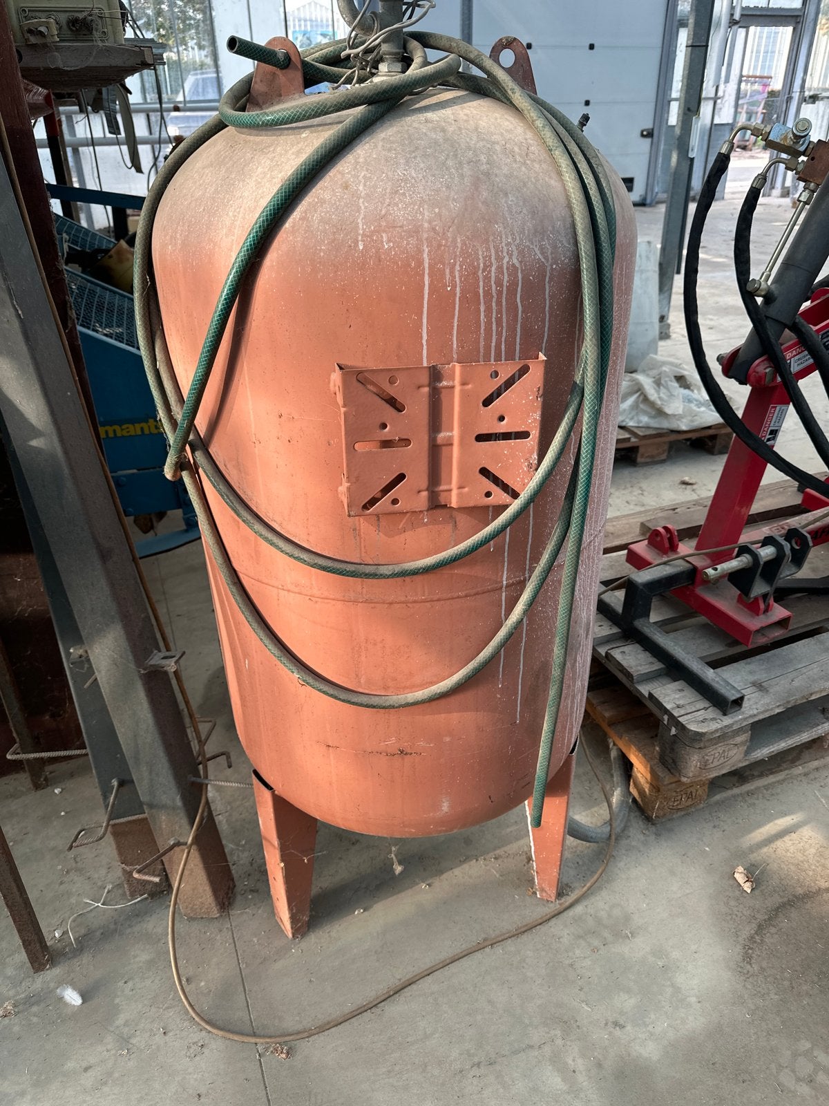 Metalen vat voor terraskachel - DIY project, Ophalen, Gebruikt